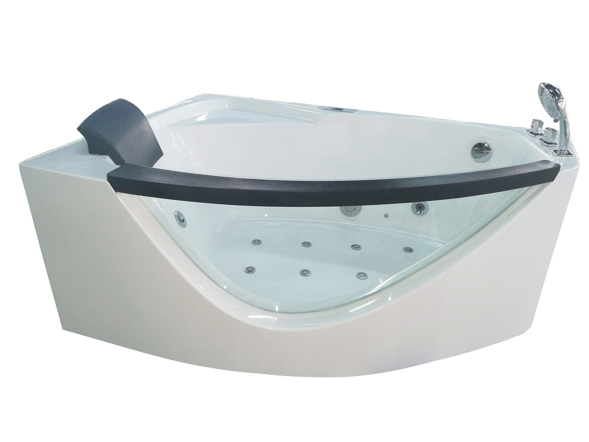EAGO AM198ETL-R 5′ Acrylic Whirlpool Corner Bathtub with Glass Front