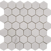 2 inch Hexagon Mosaic Dolomite Marble Polished