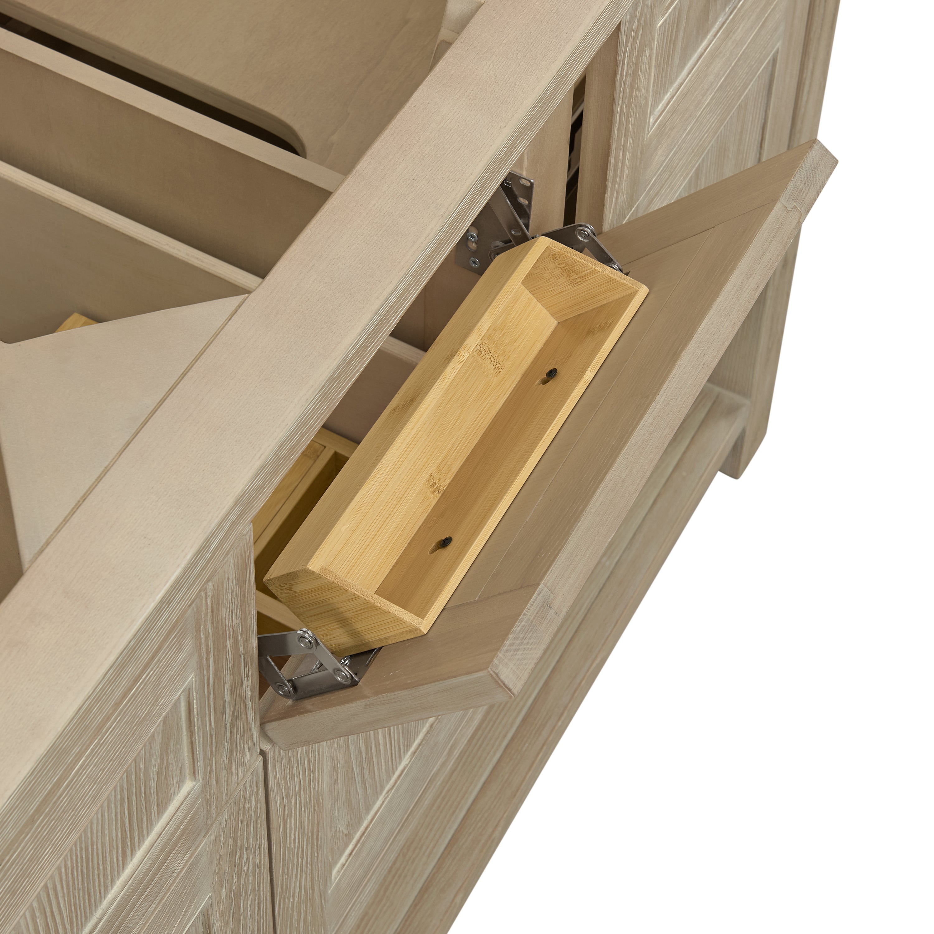 James Martin Breckenridge 60" Double Vanity in Whitewashed Oak with 3cm Countertop
