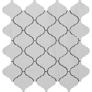 Dolomiti Polished Marble Mosaic Lantern (Arabescato)