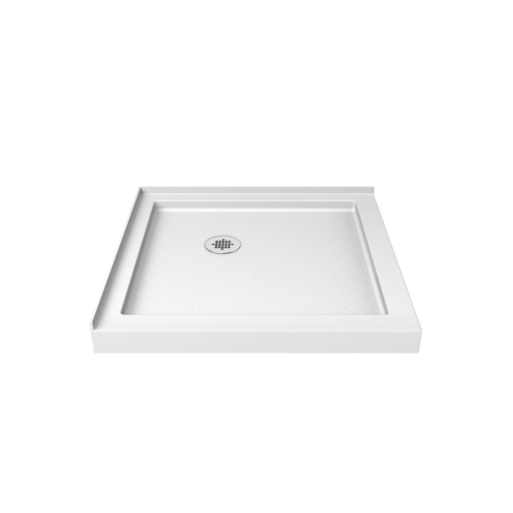 DreamLine Cornerview 36 inch D x 36 inch W x 78 3/4 inch H Framed Sliding Shower Enclosure, Shower Base, and Wall Kit