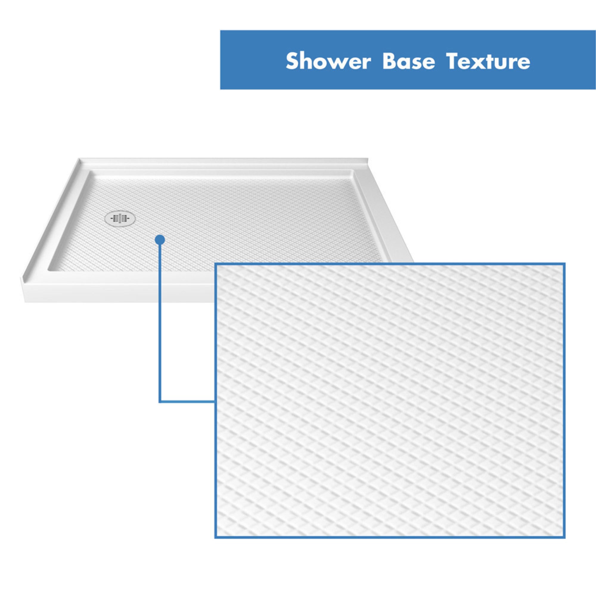DreamLine Cornerview 36 inch D x 36 inch W x 78 3/4 inch H Framed Sliding Shower Enclosure, Shower Base, and Wall Kit