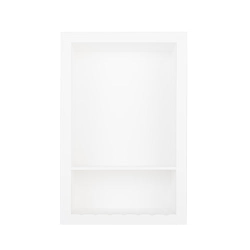 Double Shelf Recessed Niche in Designer White