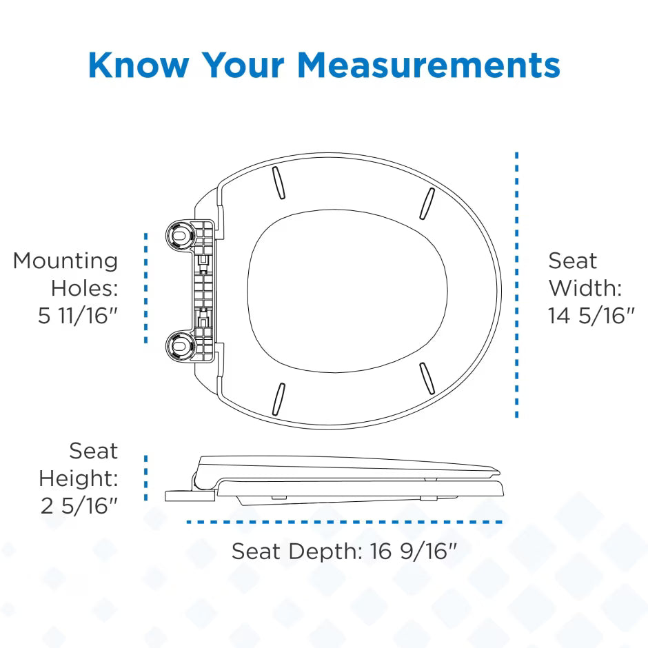 Gerber GC550129 Round Front, Undermount, Soft-Close Toilet Seat