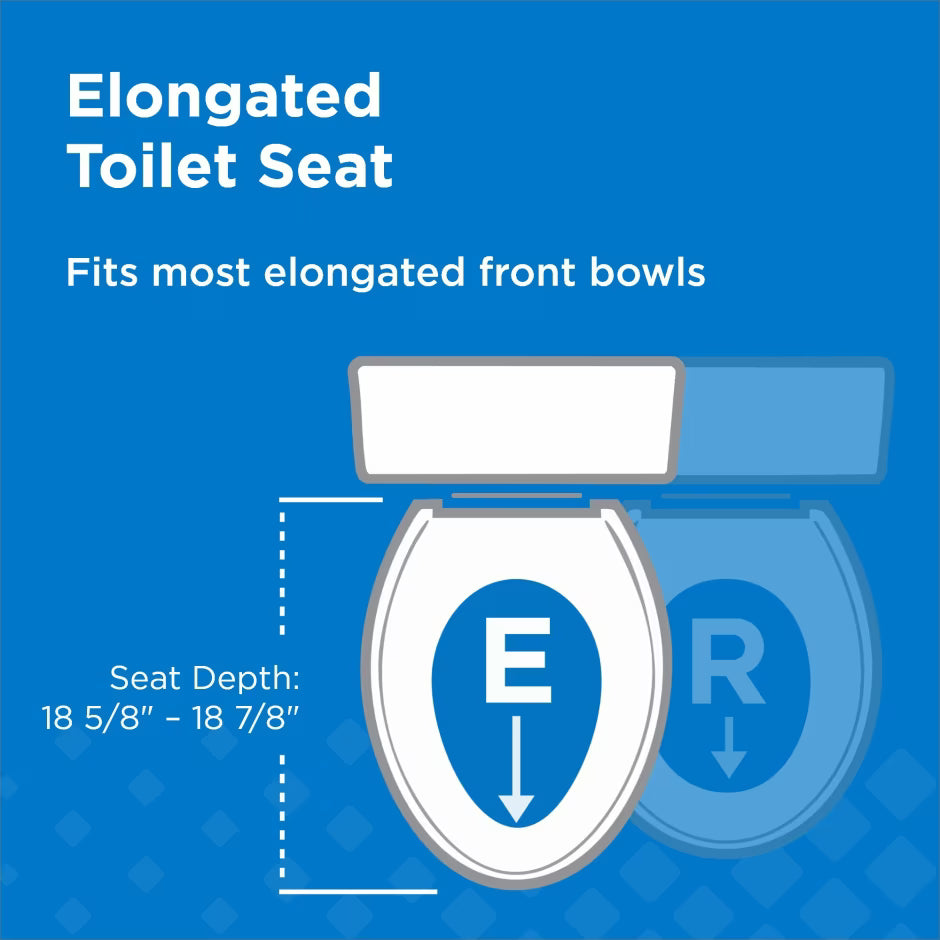 Gerber Adjustable Slow Close Elongated Toilet Seat with Cover
