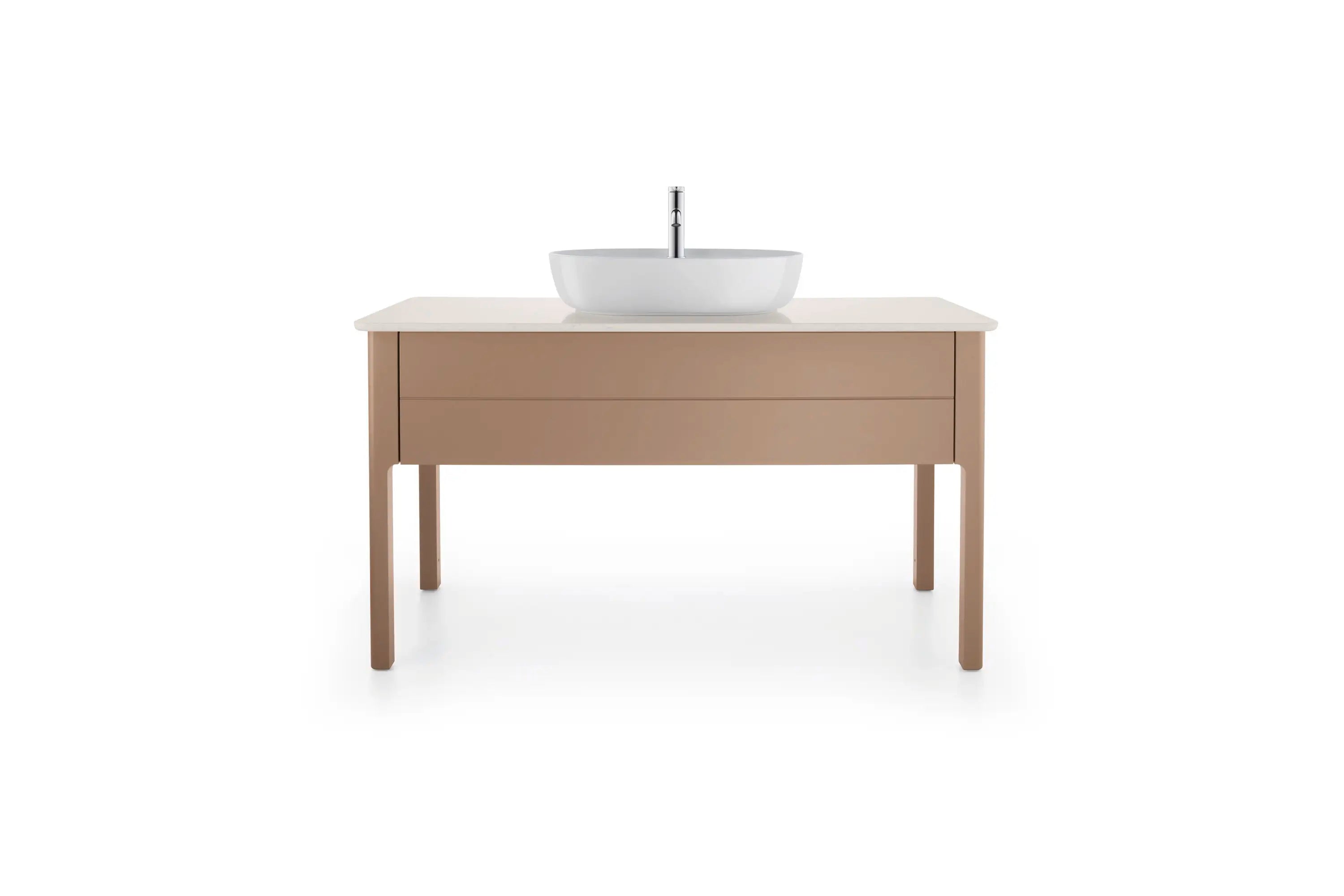 Duravit Luv 23 5/8'' Oval Vessel Sink in White with Single Faucet Hole and