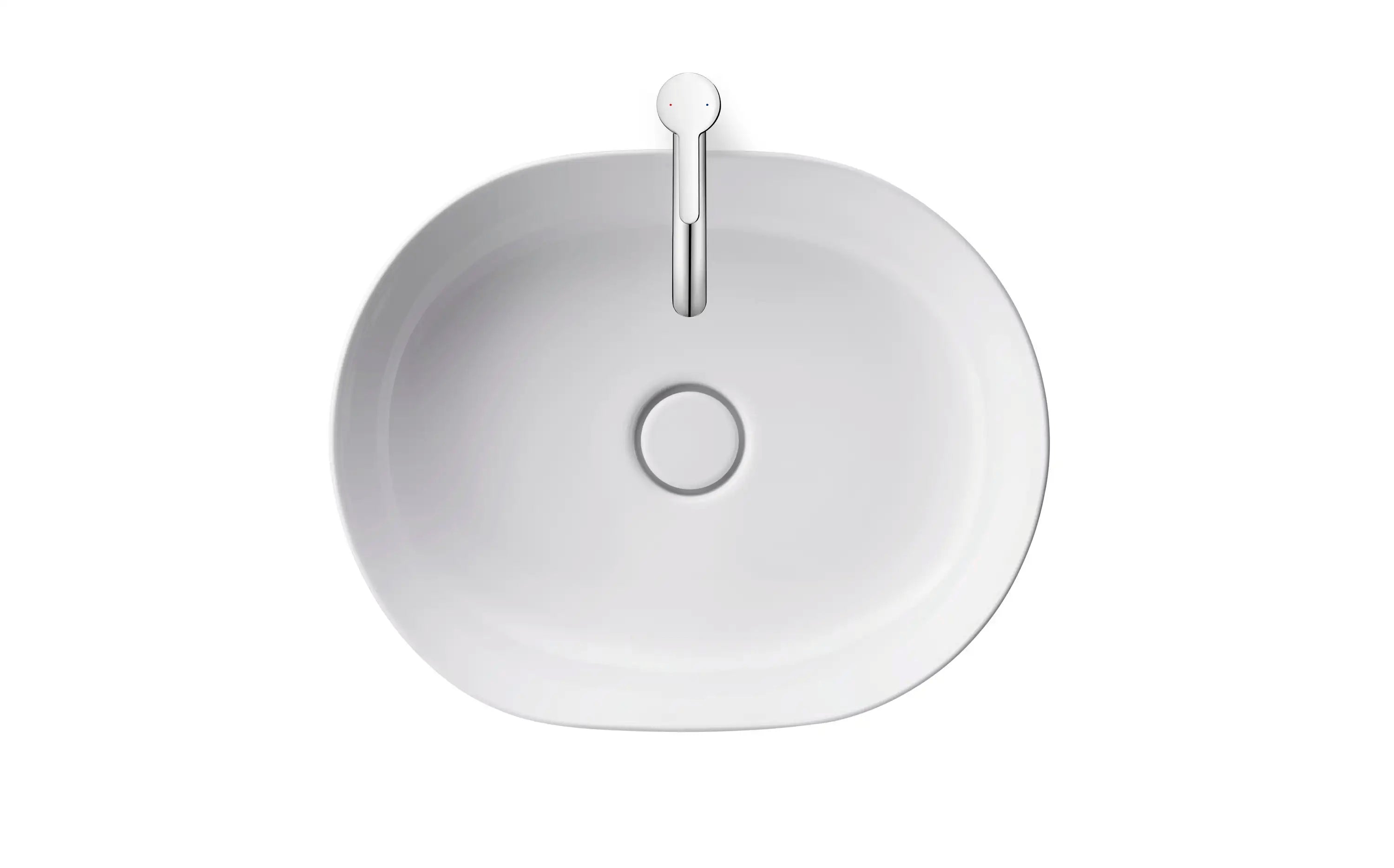 Duravit Luv 19 1/4'' Oval Vessel Sink in White