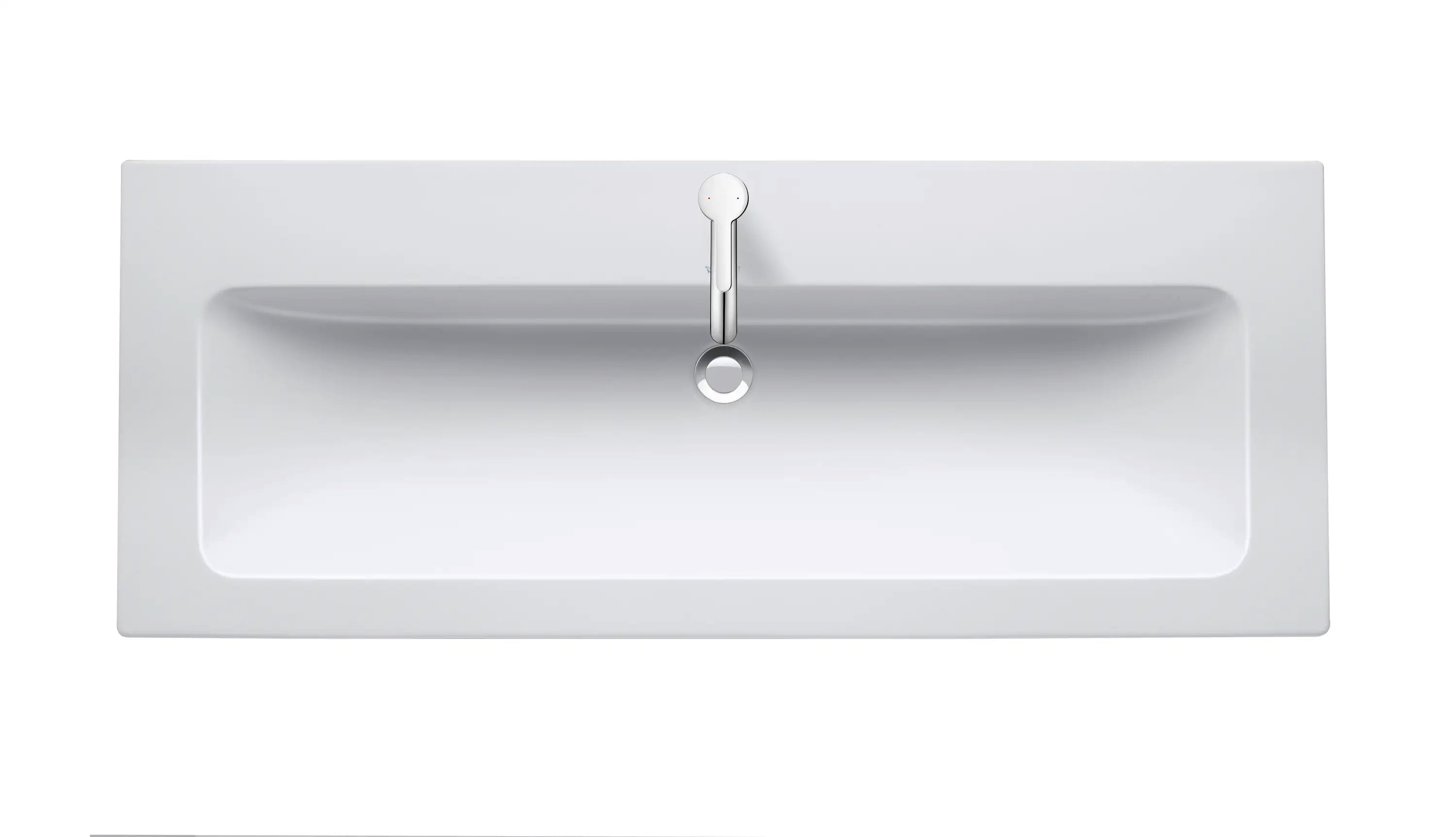 Duravit ME by Starck 48 3/8'' Rectangular Wall Mounted Sink with Single Faucet Hole and with Overflow
