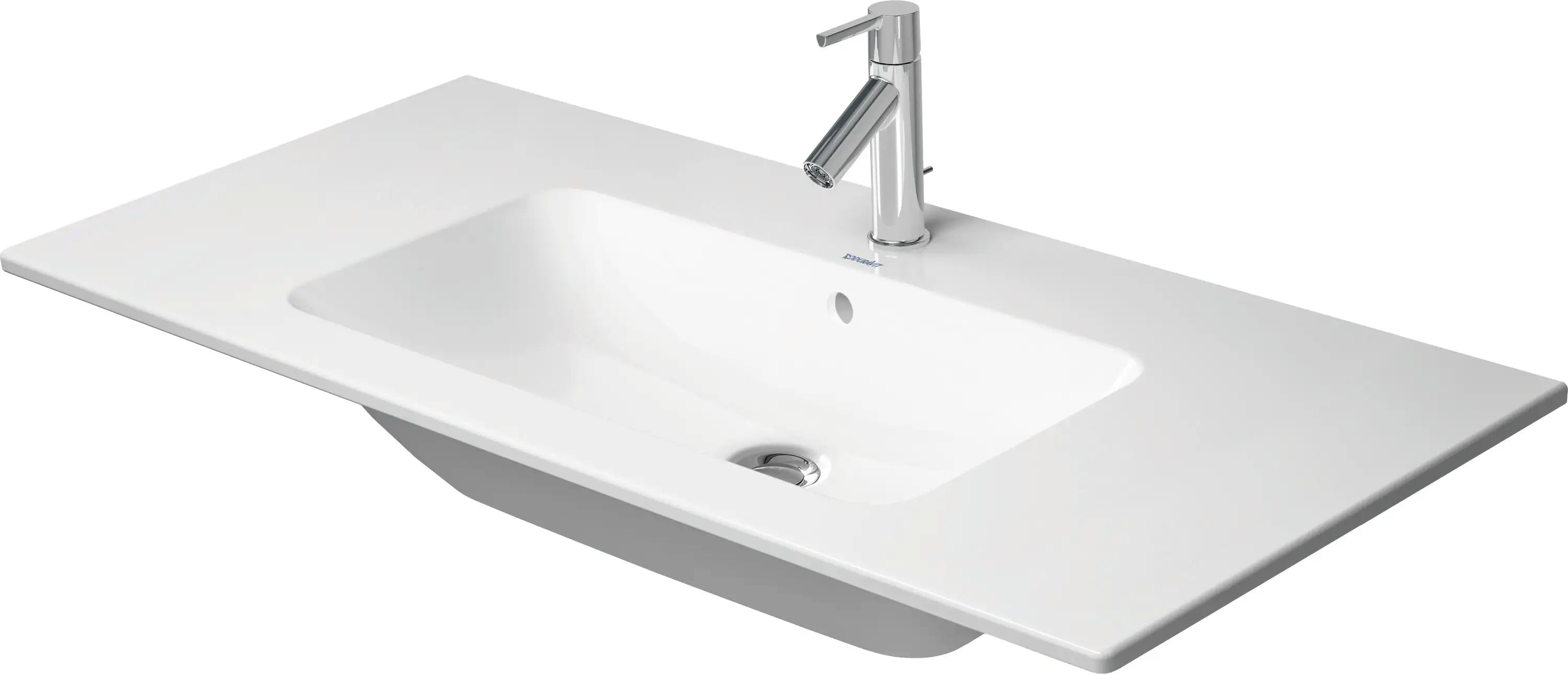 Duravit ME by Starck 40 1/2'' Rectangular Wall Mounted Sink in White with Overflow