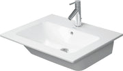 Duravit ME by Starck 24 3/4'' Rectangular Wall Mounted Sink in White with Single Faucet Hole and with Overflow