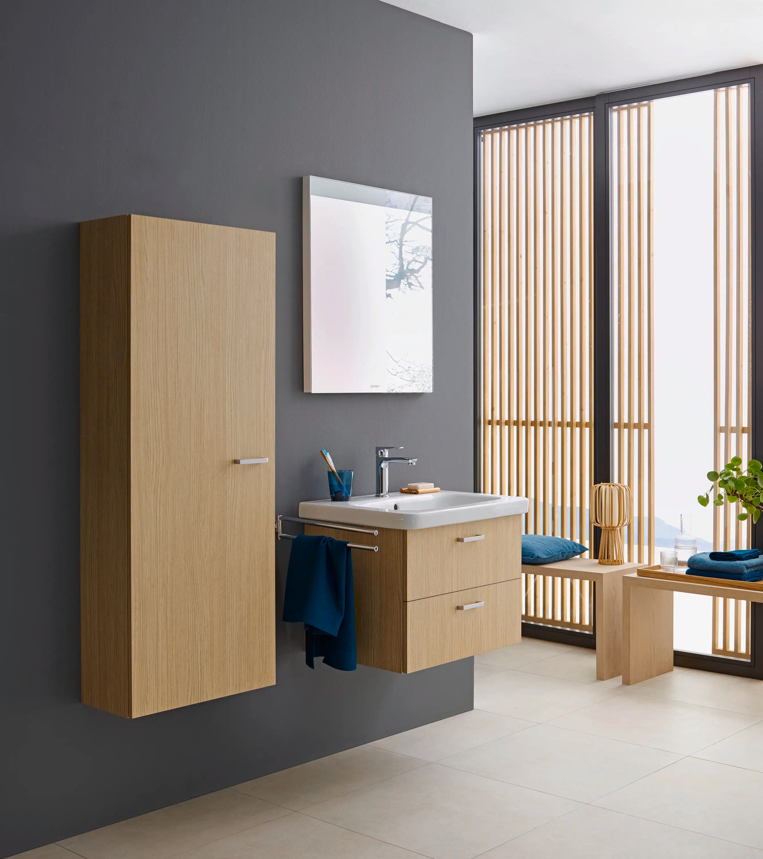Duravit Karree 17 3/4'' Double Towel Bar in Chrome