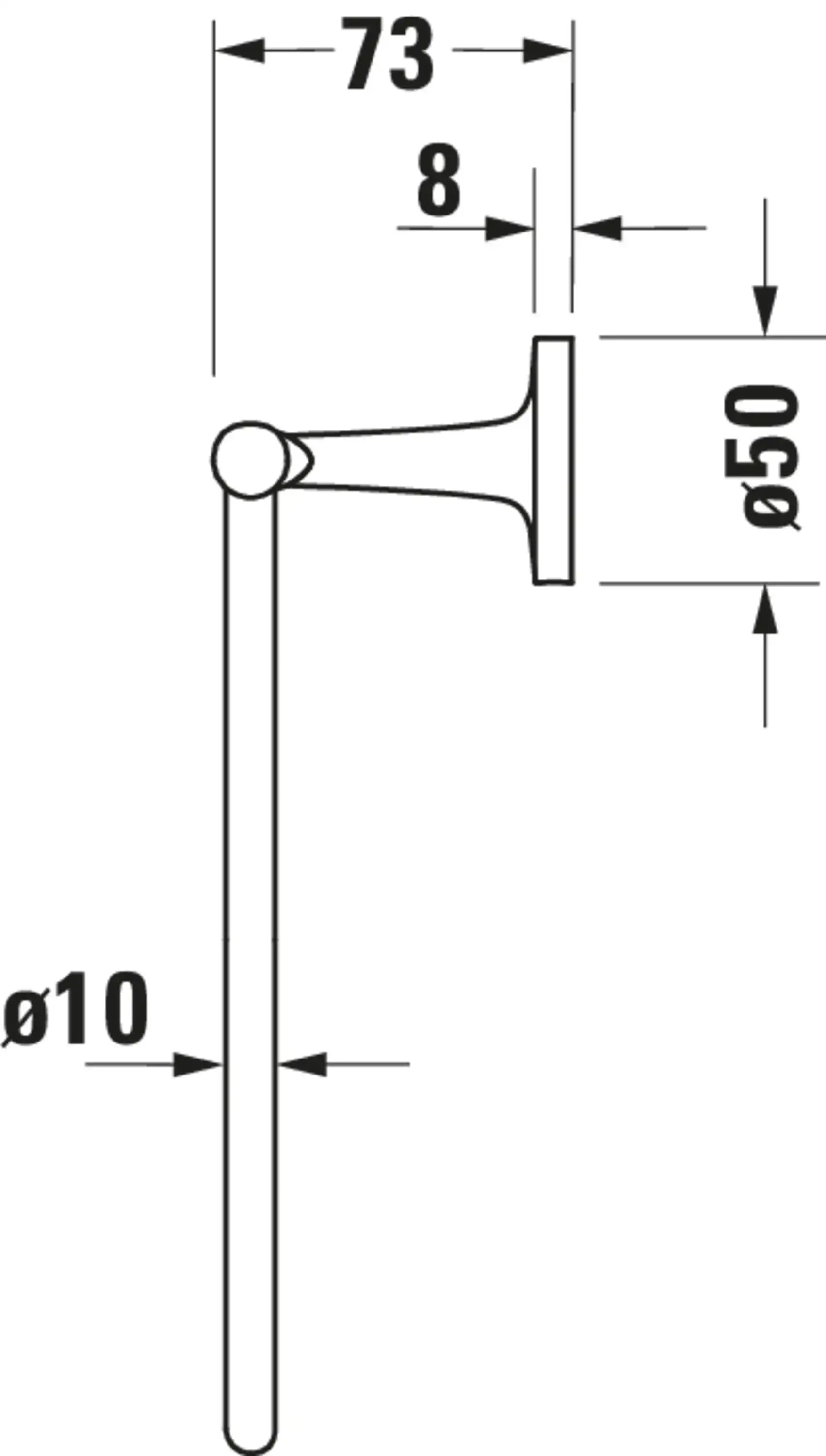 Duravit Starck T Towel Ring