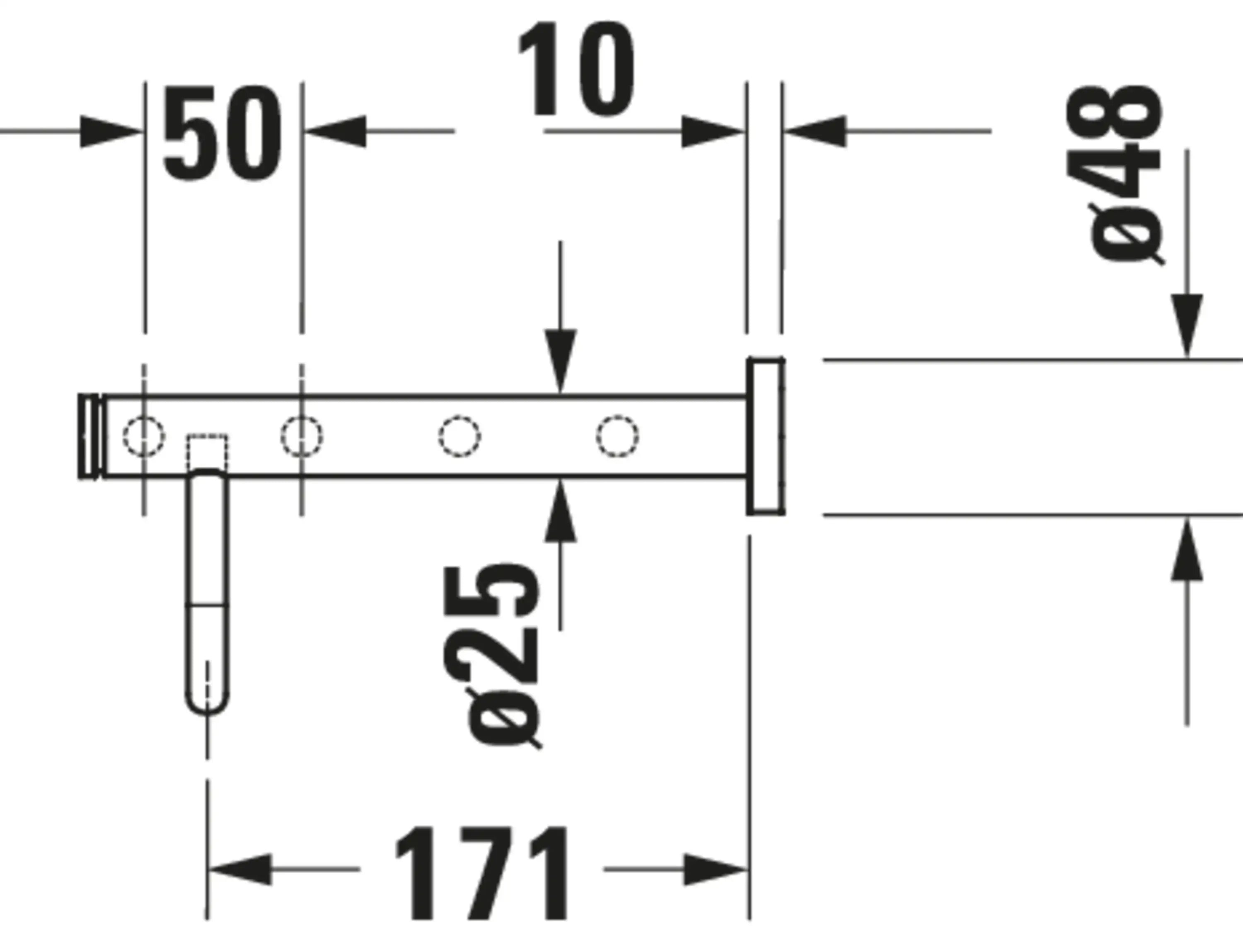 Duravit D-Code 25 5/8'' Towel Rack