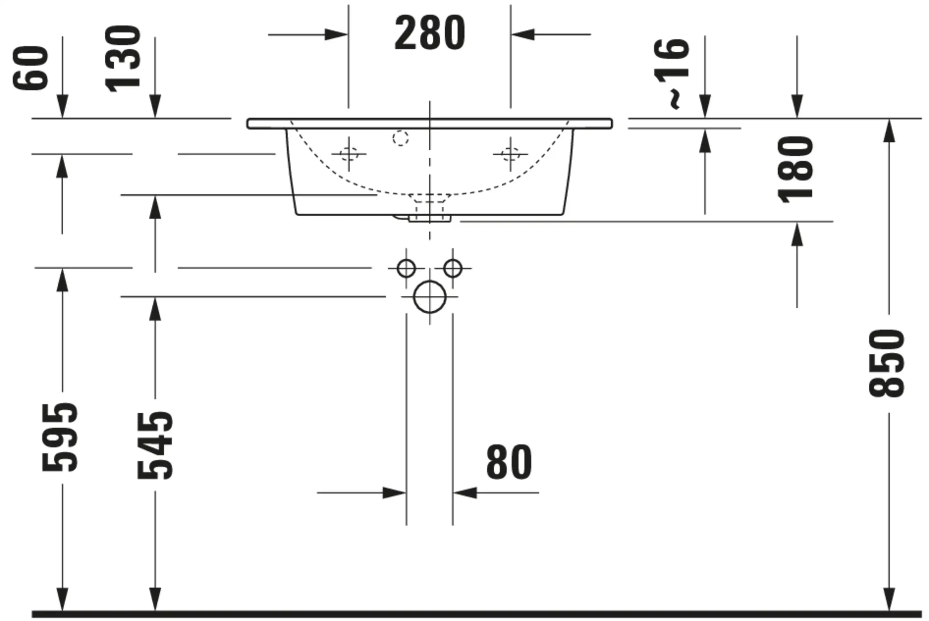 Duravit ME by Starck 24 3/4'' Rectangular Wall Mounted Sink in Satin Matte White with Single Faucet Hole and with Overflow