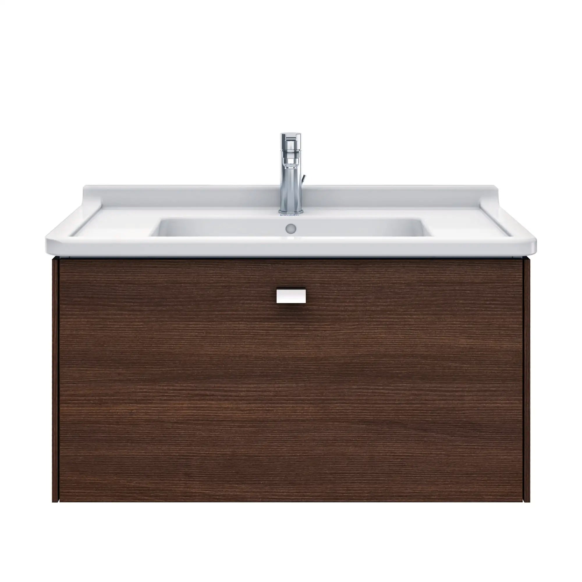 Duravit Starck 3 33 1/2'' Rectangular Wall Mounted Sink in White with Single Faucet Hole and with Overflow
