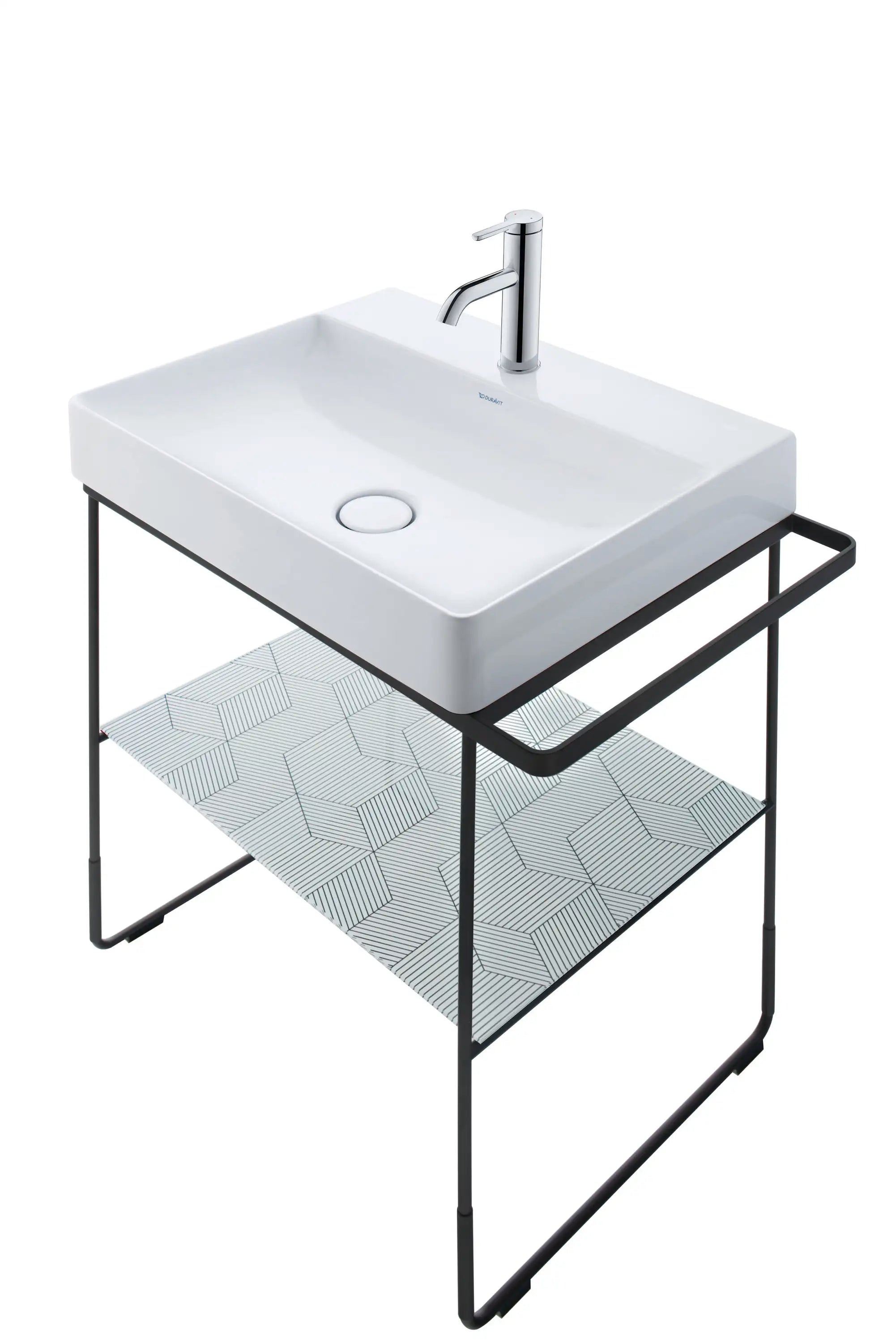 Duravit DuraSquare 19 5/8'' Rectangular Wall Mounted Sink in White with Single Faucet Hole and