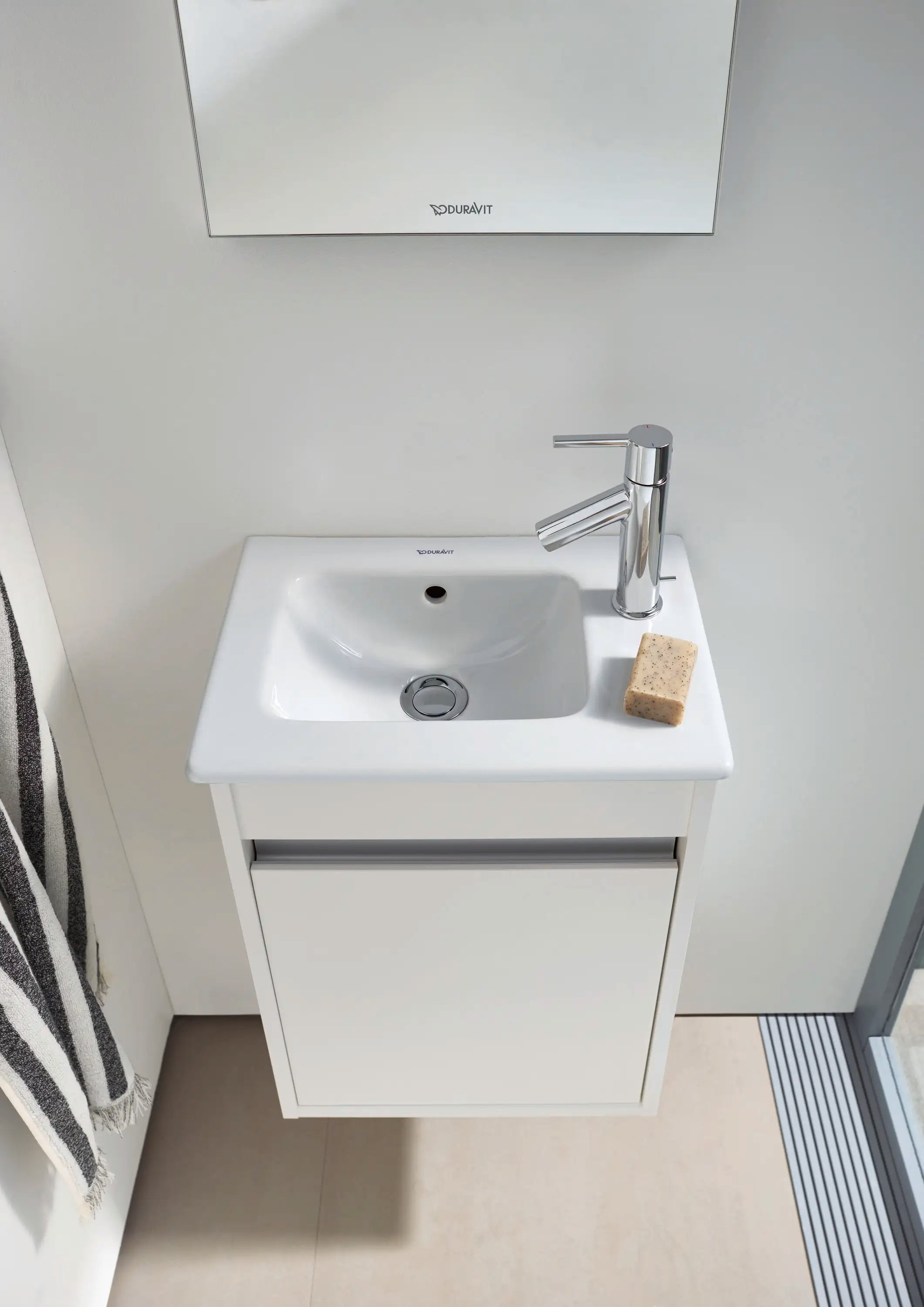 Duravit ME by Starck 16 7/8'' Rectangular Wall Mounted Sink with Single Faucet Hole and with Overflow