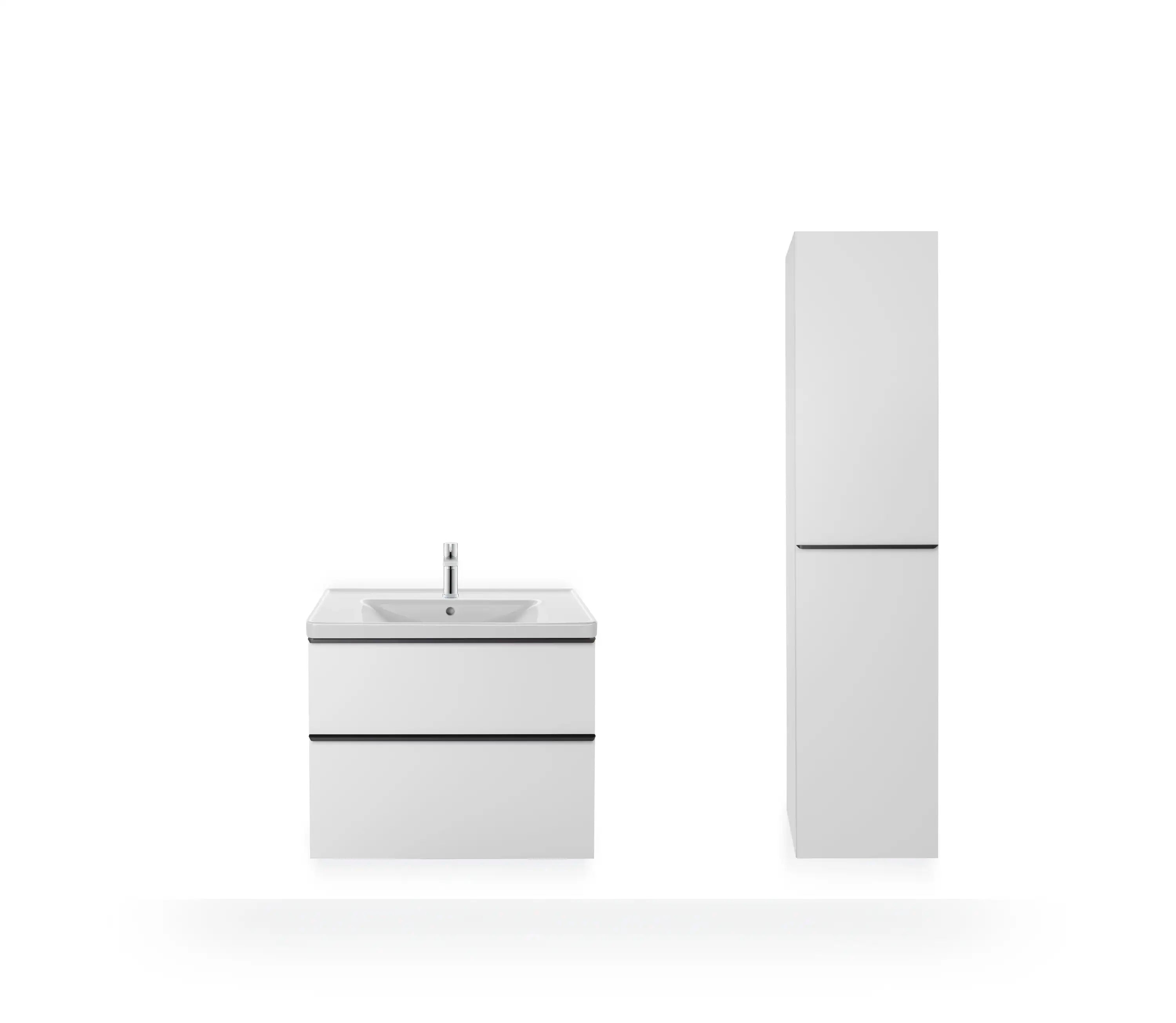 Duravit D-Neo 31 1/2'' Rectangular Wall Mounted Sink in White with Single Faucet Hole and with Overflow