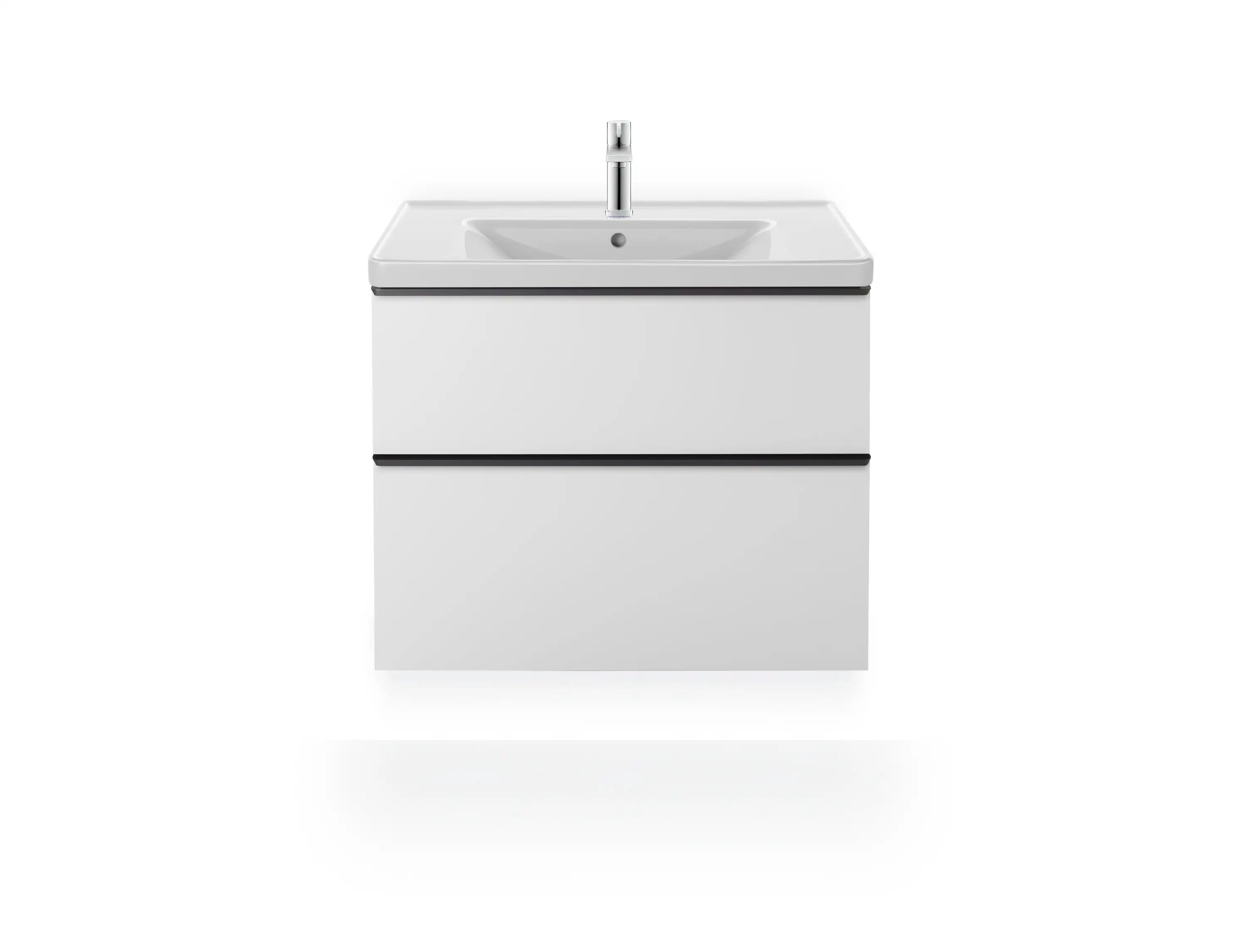 Duravit D-Neo 31 1/2'' Rectangular Wall Mounted Sink in White with Single Faucet Hole and with Overflow