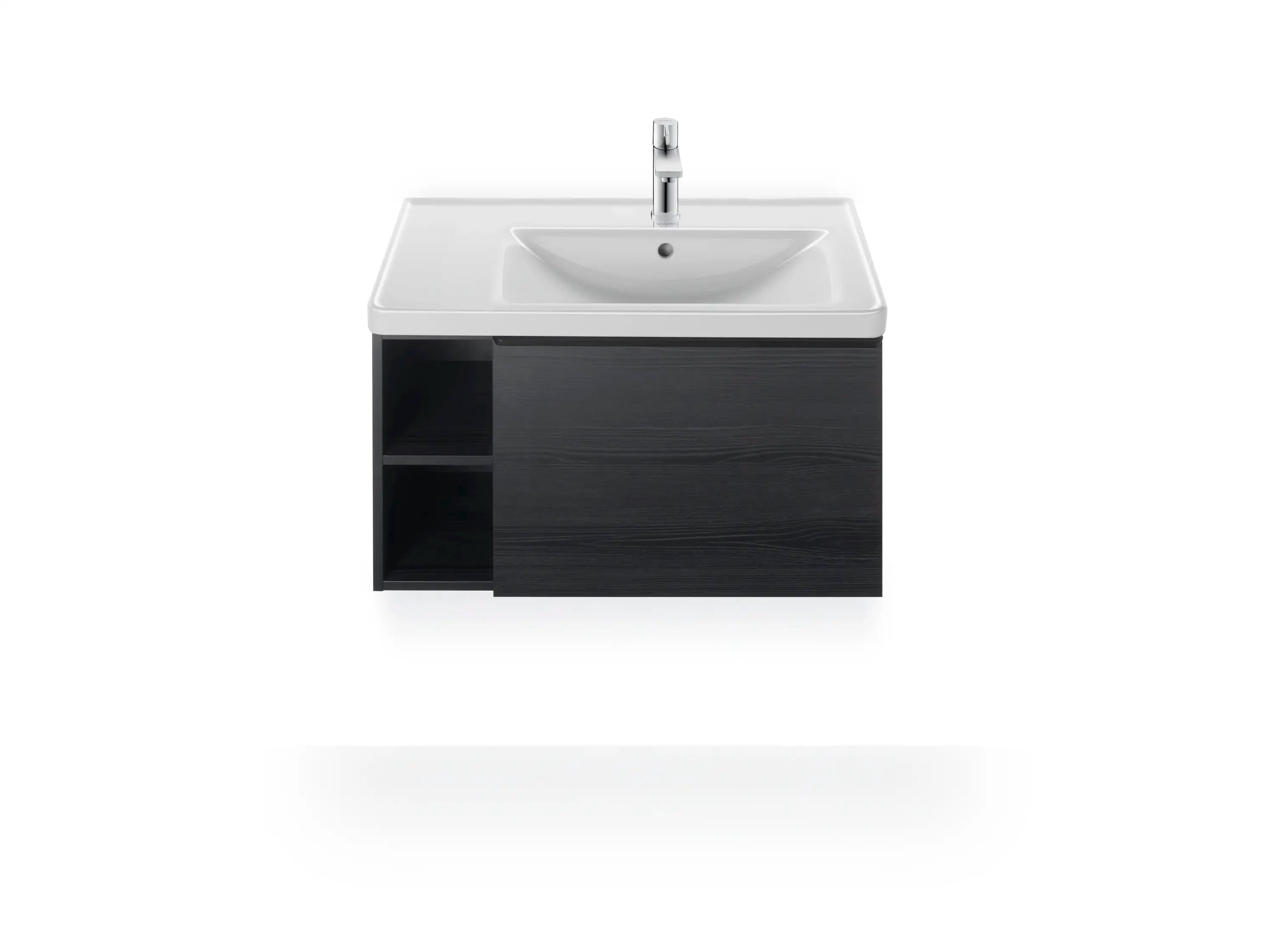 Duravit D-Neo 30 1/2'' Rectangular Wall Mounted Sink in White with Single Faucet Hole and with Overflow