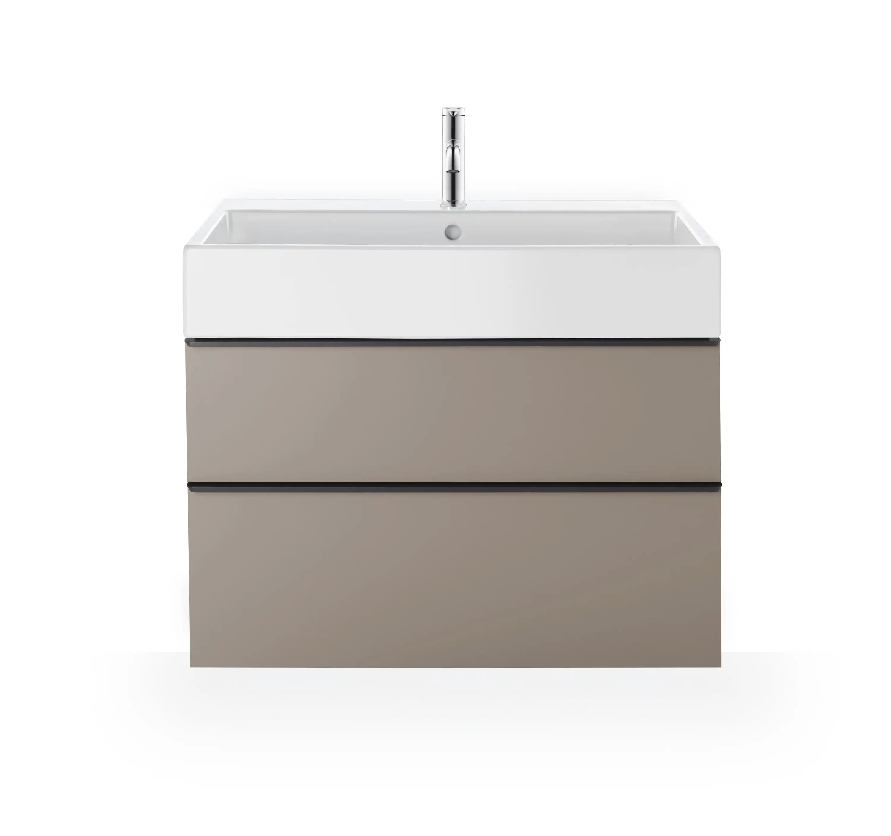 Duravit Vero 39 3/8'' Rectangular Wall Mounted Sink in White with Single Faucet Hole and with Overflow