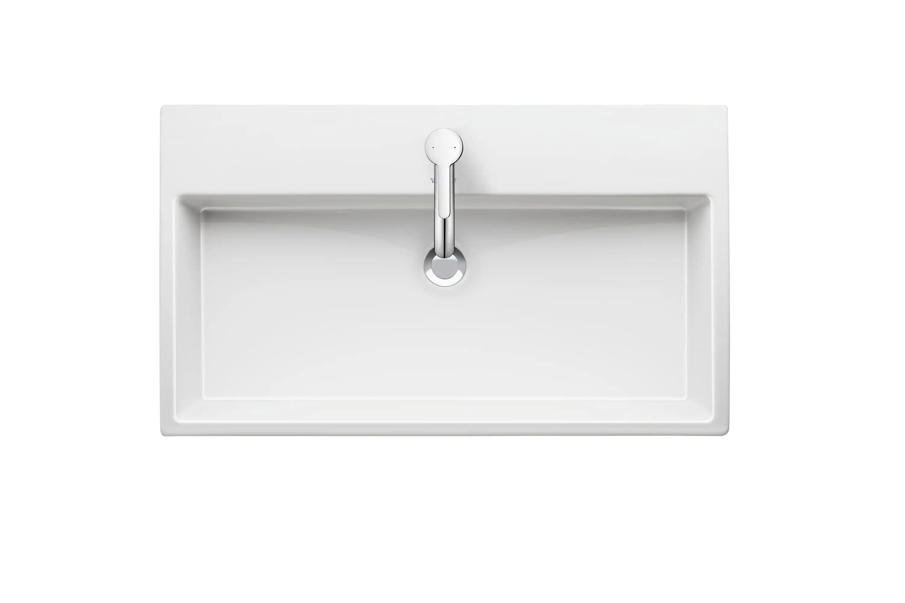 Duravit Vero 31 1/2'' Rectangular Wall Mounted Sink in White with Overflow