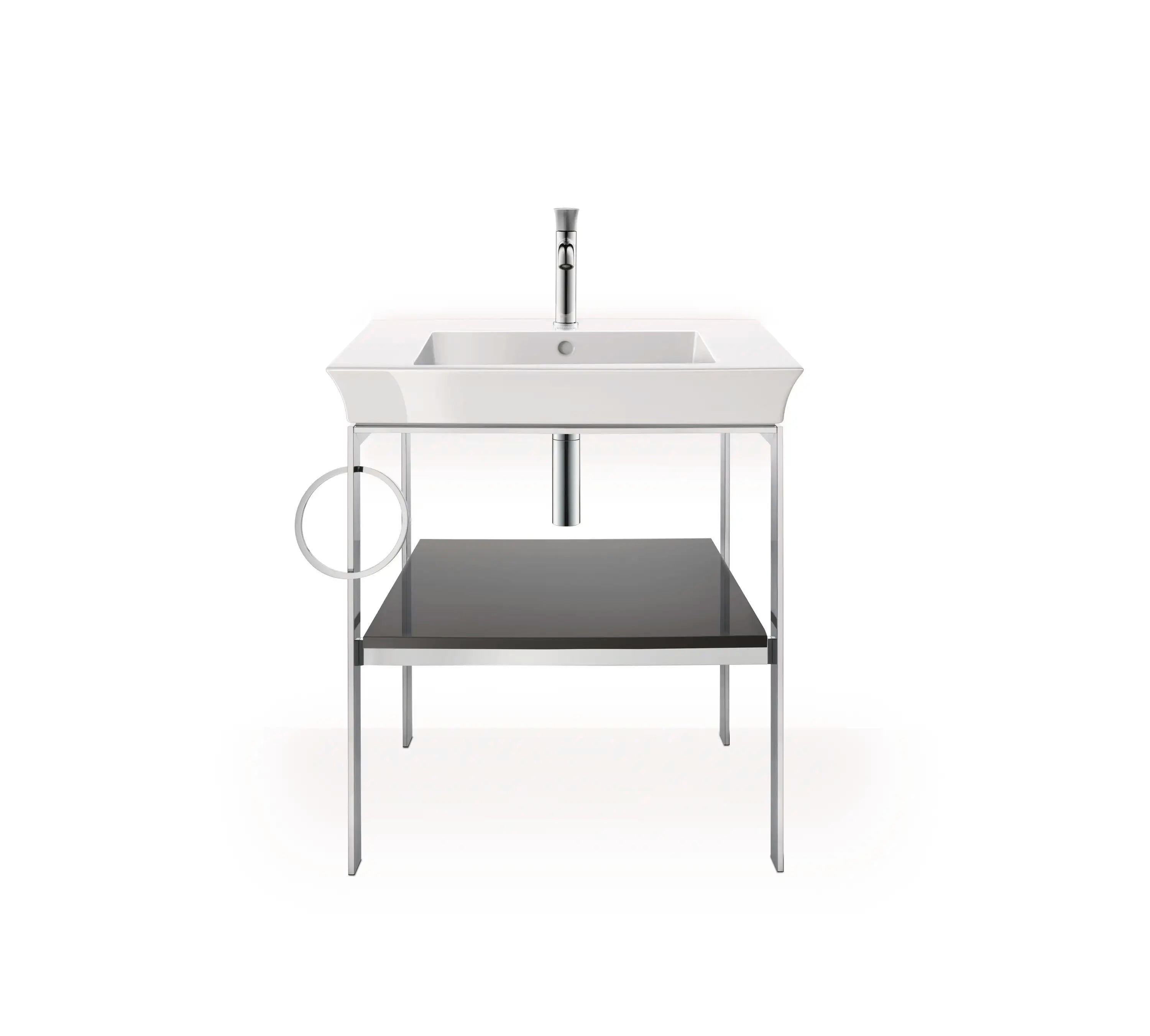 Duravit White Tulip 29 1/2'' Rectangular Wall Mounted Sink in White with Single Faucet Hole and with Overflow