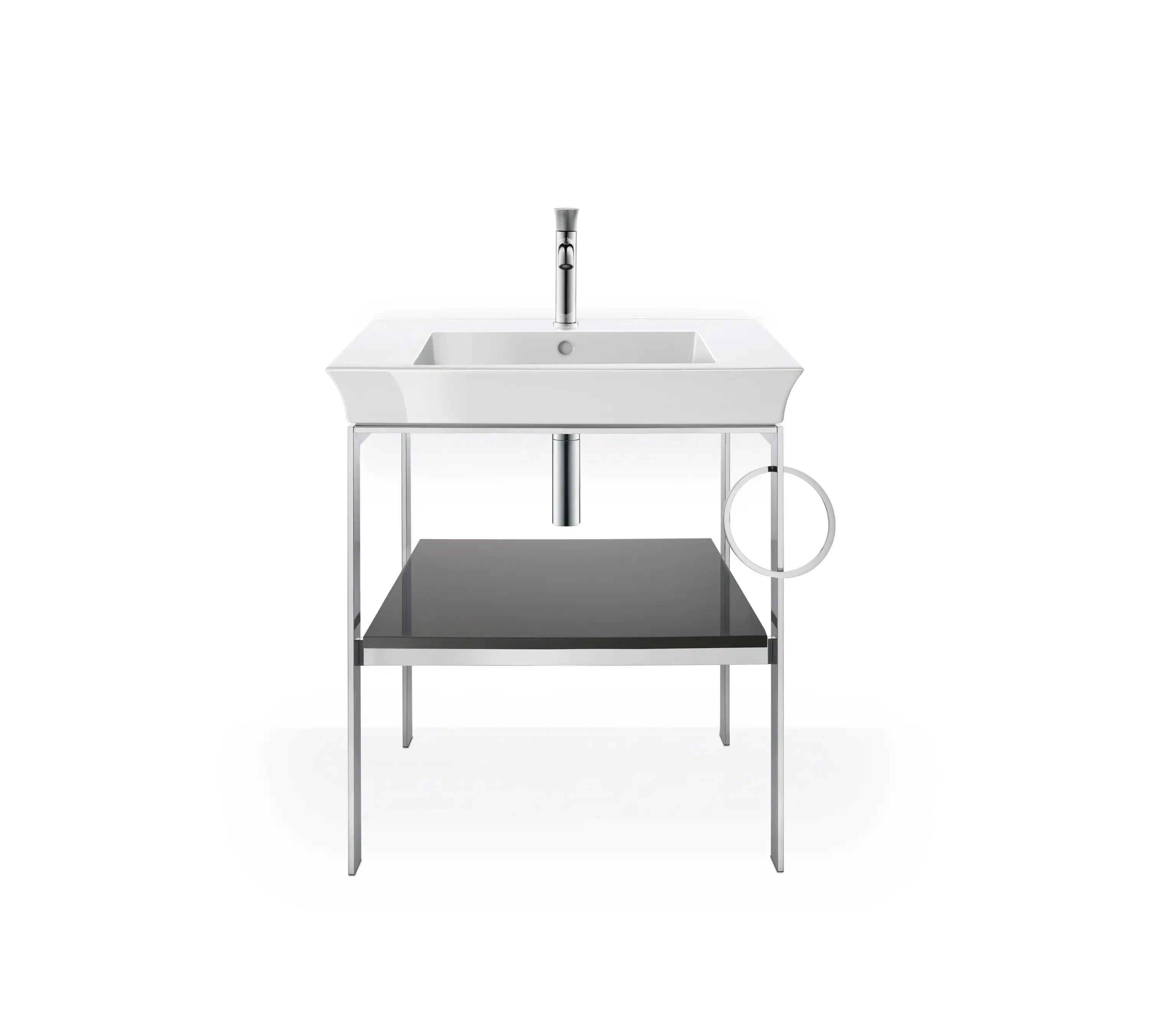 Duravit White Tulip 29 1/2'' Rectangular Wall Mounted Sink in White with Single Faucet Hole and with Overflow