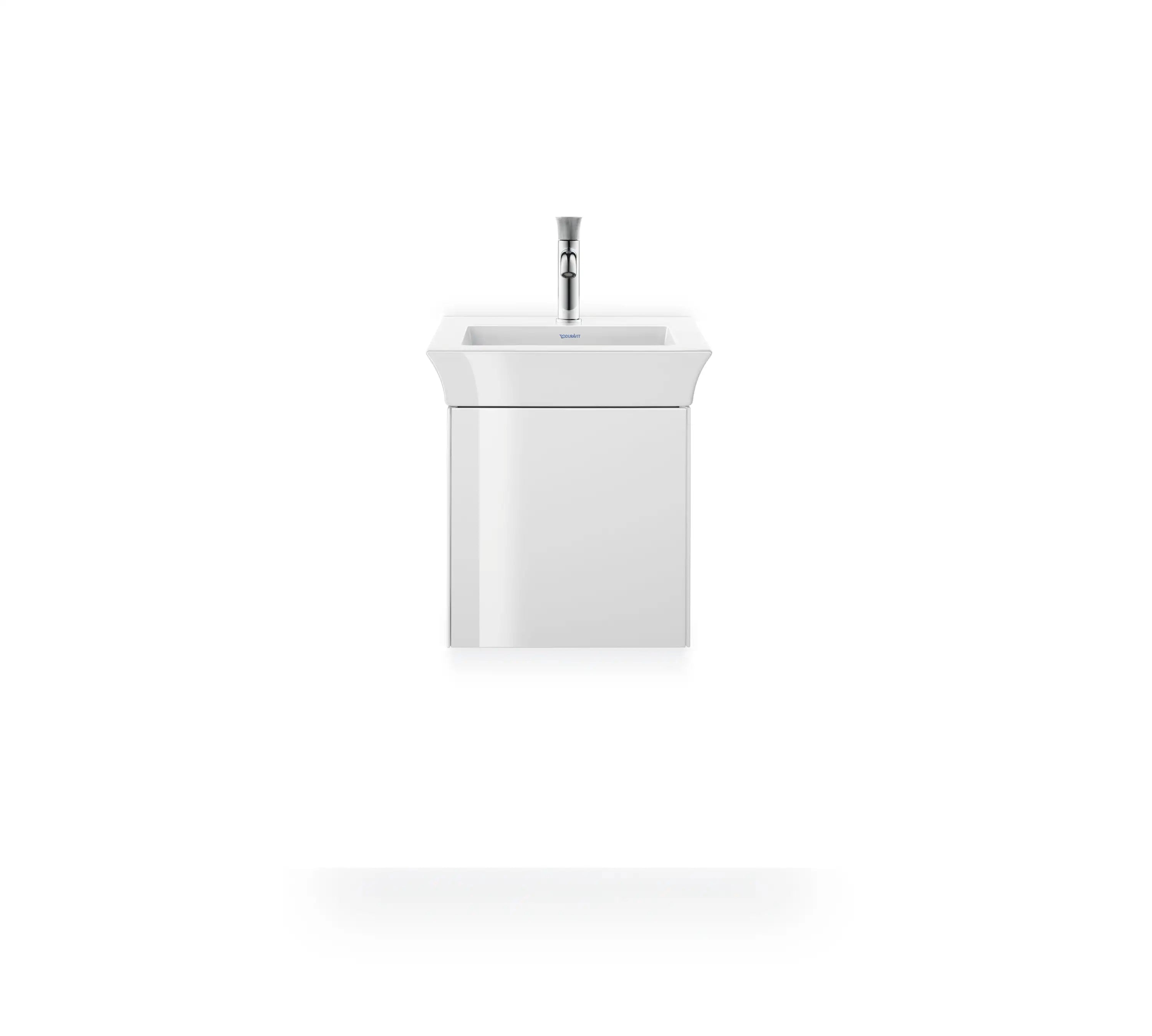 Duravit White Tulip 17 3/4'' Rectangular Wall Mounted Sink in White with Single Faucet Hole and
