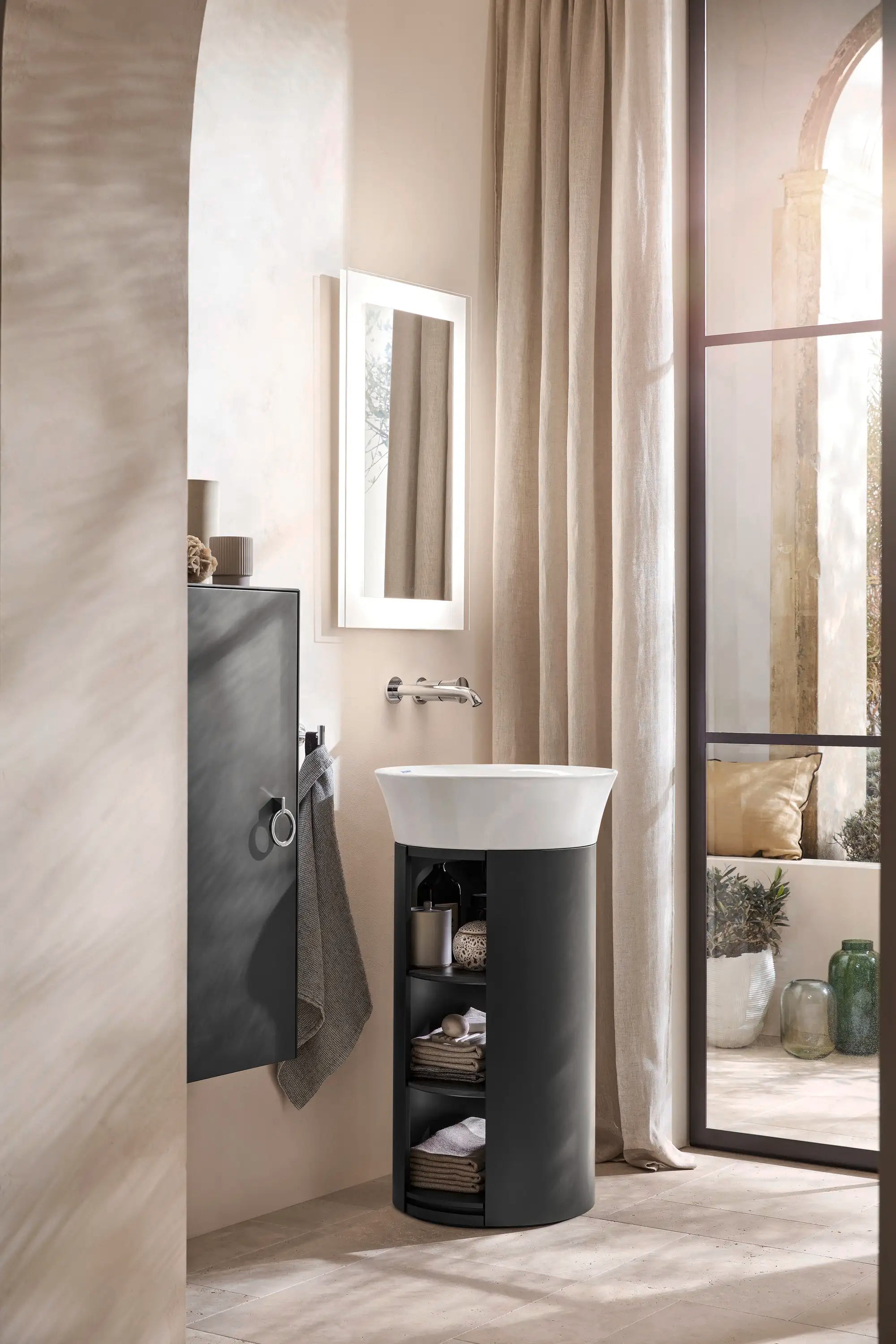Duravit White Tulip 19 5/8'' Round Vessel Sink in White