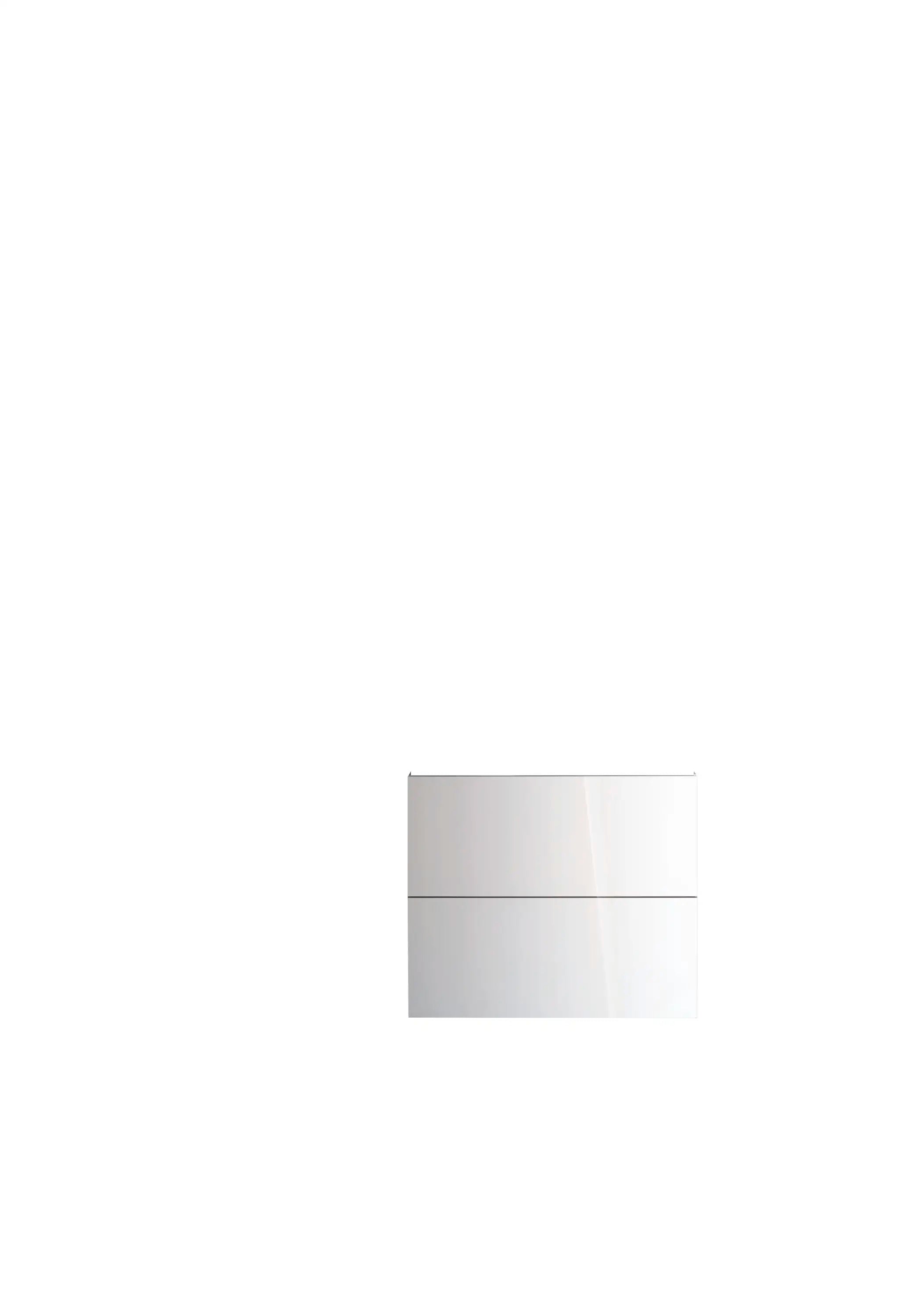 Duravit L-Cube 24 3/8'' Wall Mount Two Drawer Single Vanity Cabinet, Sink Sold Separately