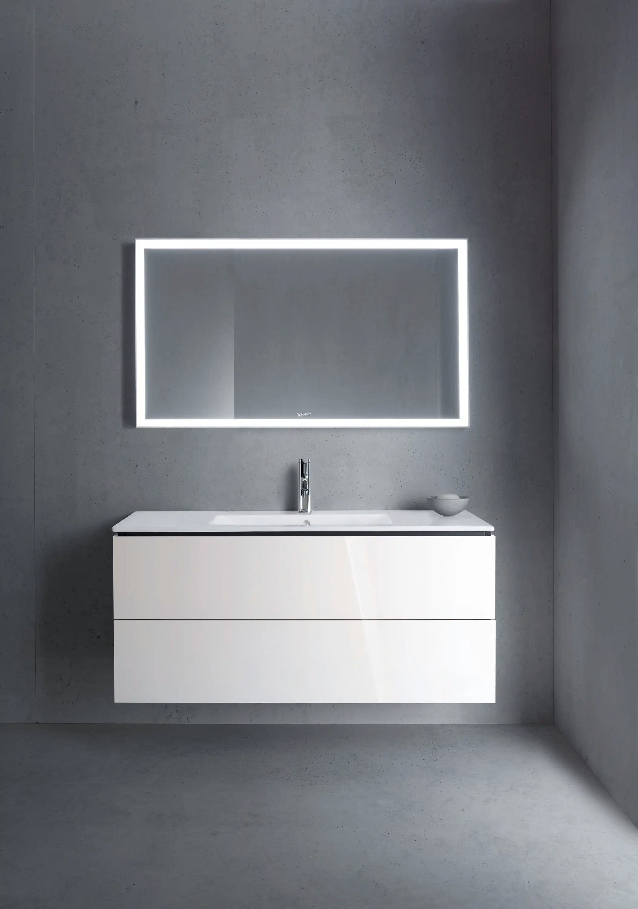 Duravit L-Cube 48'' Wall Mount Two Drawer Single Vanity Cabinet, Sink Sold Separately