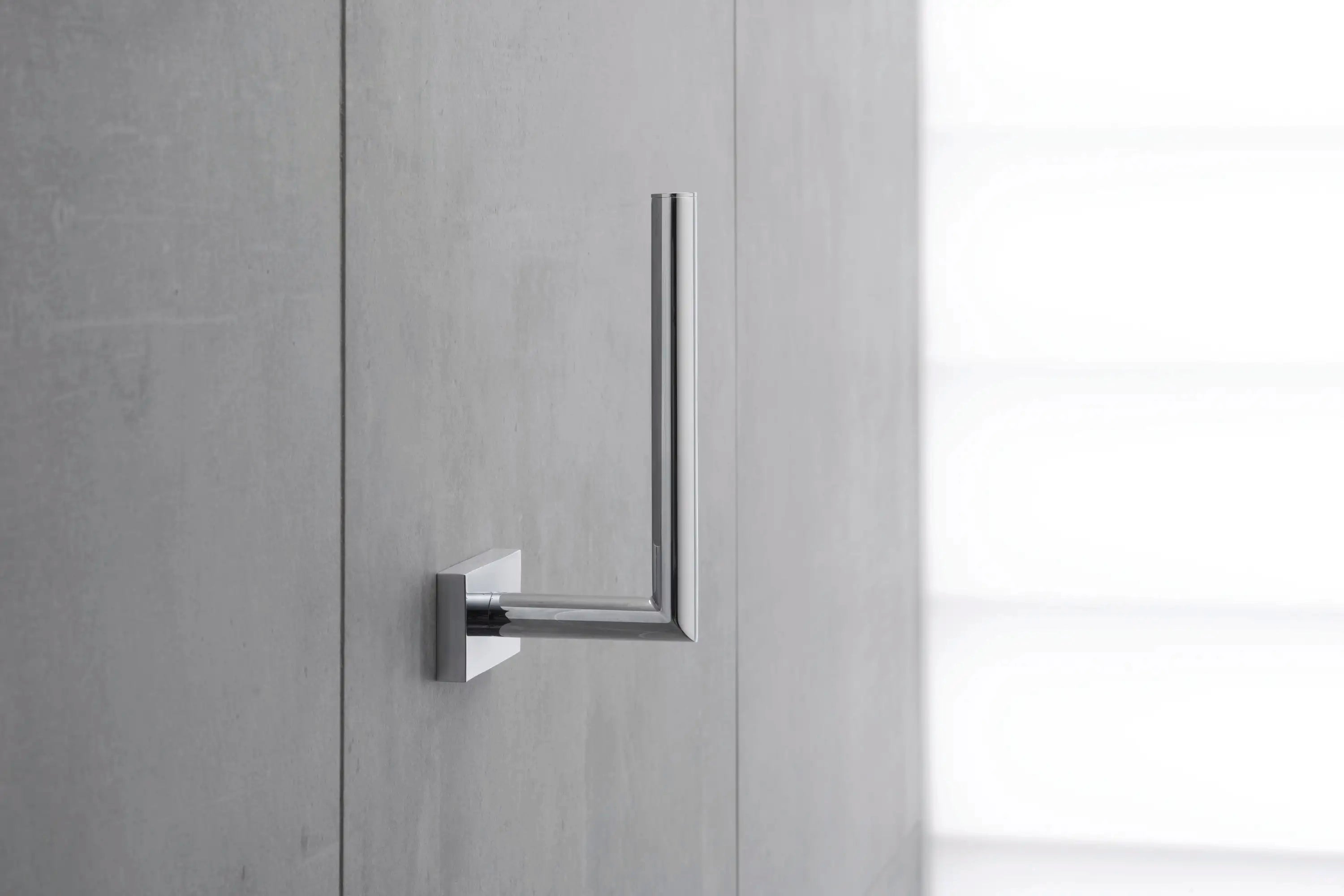 Duravit Karree Single Roll Toilet Paper Holder in Chrome