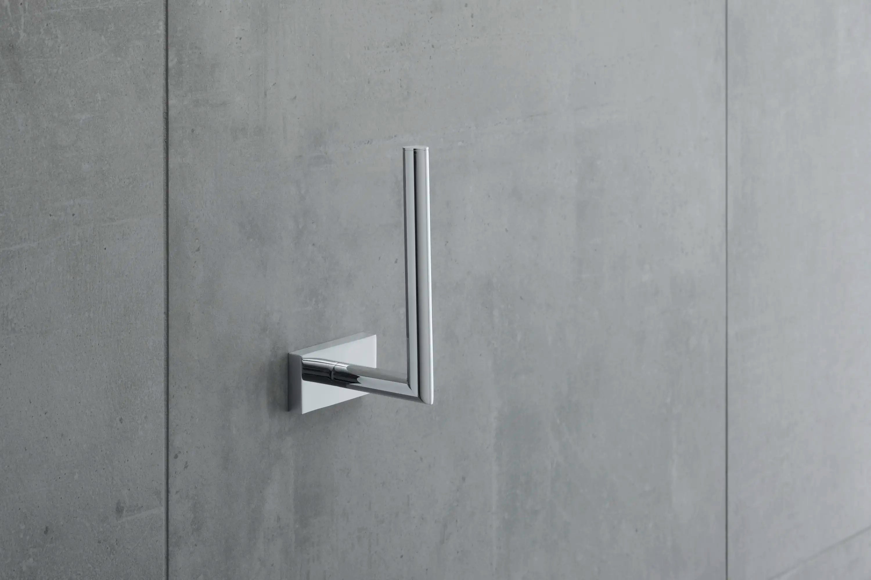 Duravit Karree Single Roll Toilet Paper Holder in Chrome