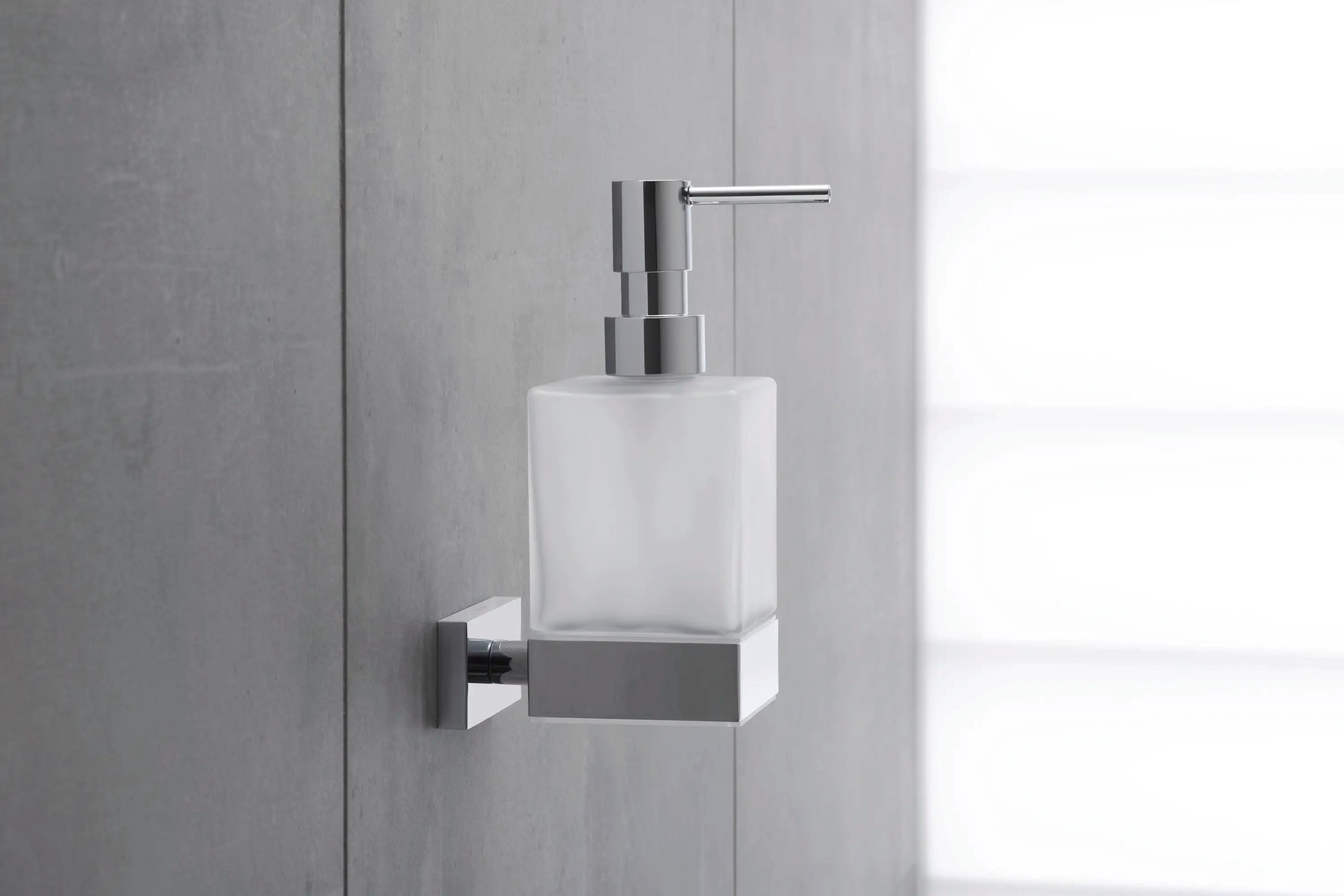 Duravit Karree Wall Mount Soap Dispenser in Chrome