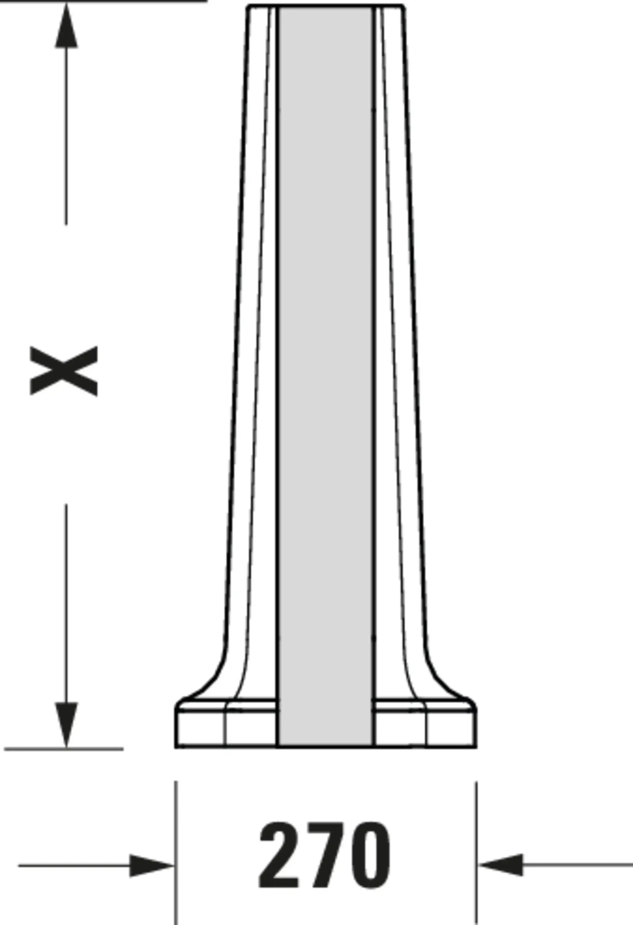 Duravit 1930 series Pedestal in White