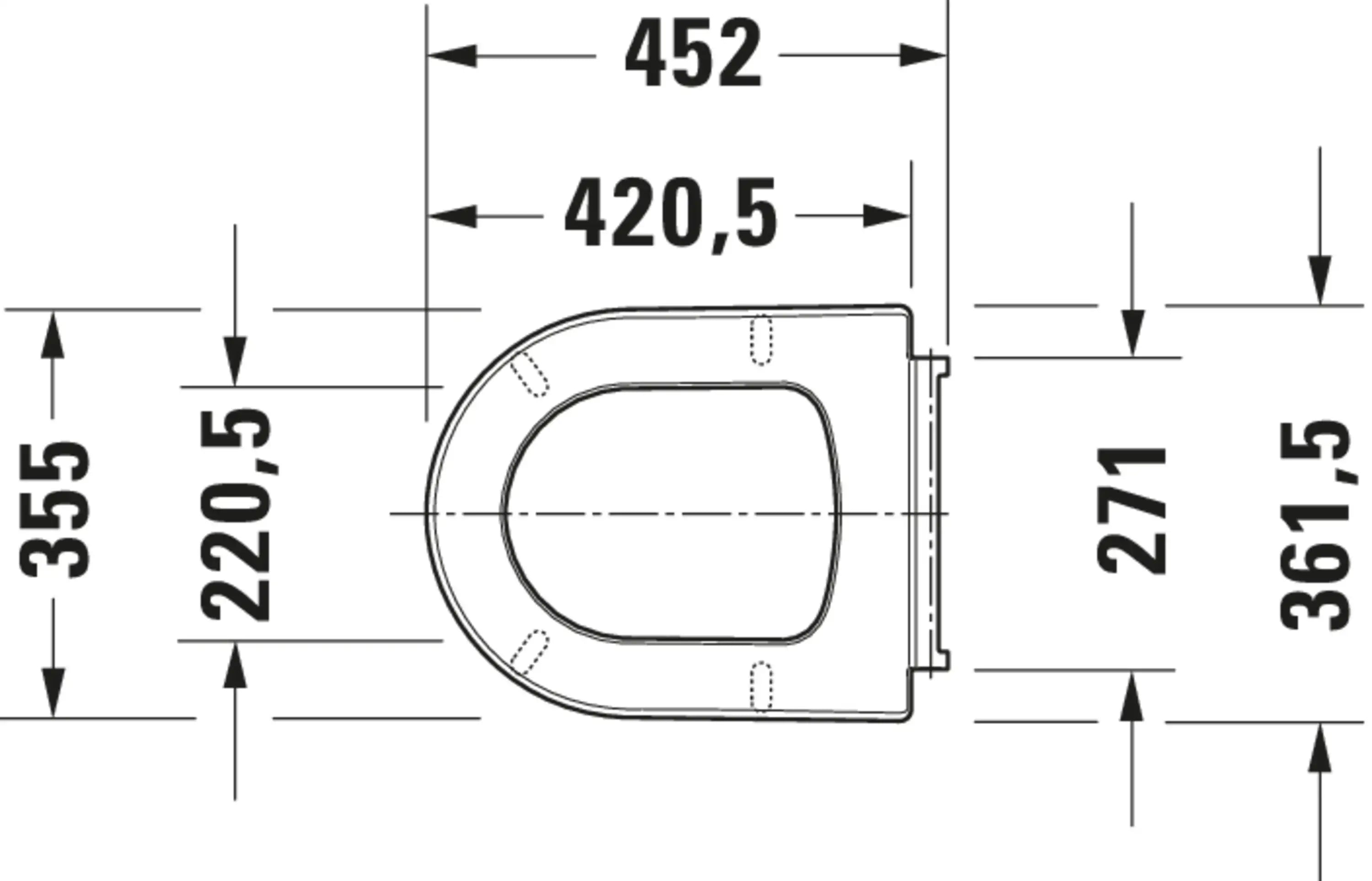 Duravit ME by Starck Round Slow Close Toilet Seat