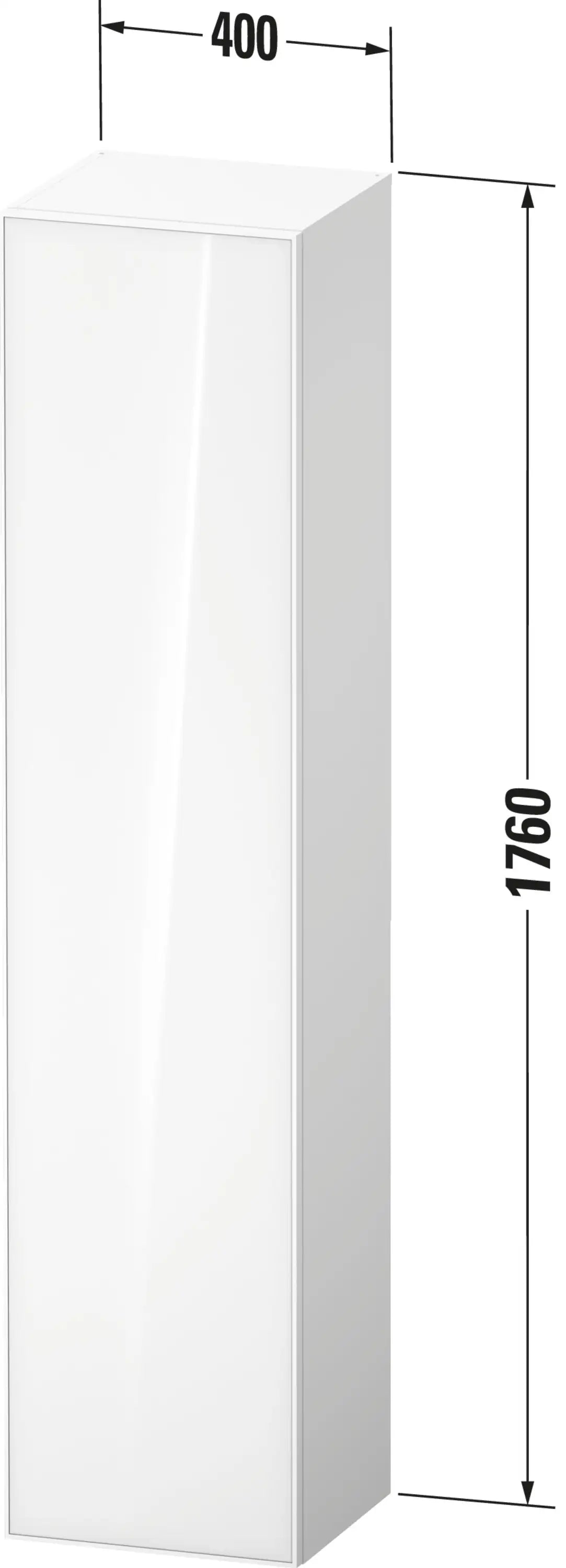 Duravit Zencha 15 3/4'' x 69 1/4'' Wall Mount Linen Cabinet