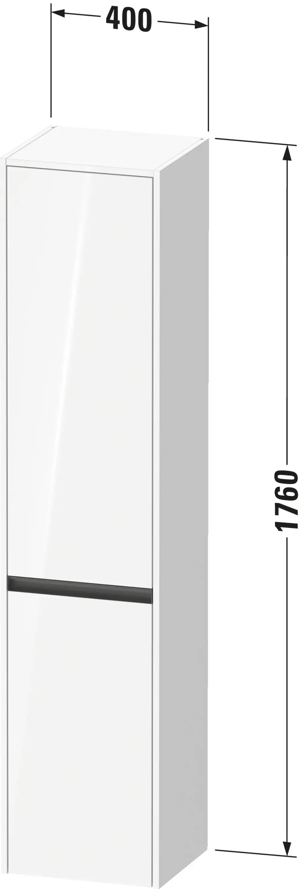 Duravit Ketho.2 15 3/4'' x 69 1/4'' Wall Mount Linen Cabinet