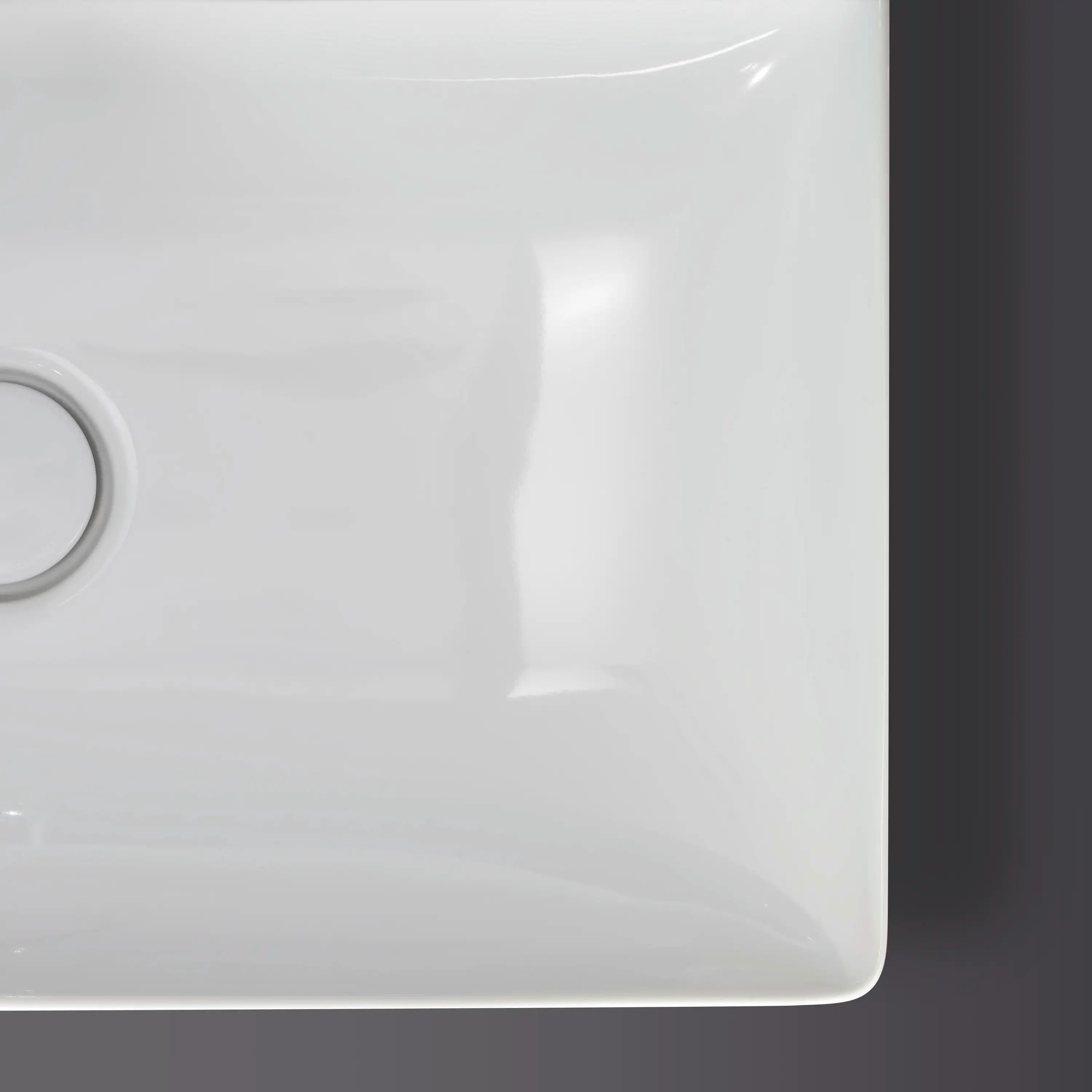 Duravit DuraSquare 19 5/8'' Rectangular Wall Mounted Sink in White with Single Faucet Hole and