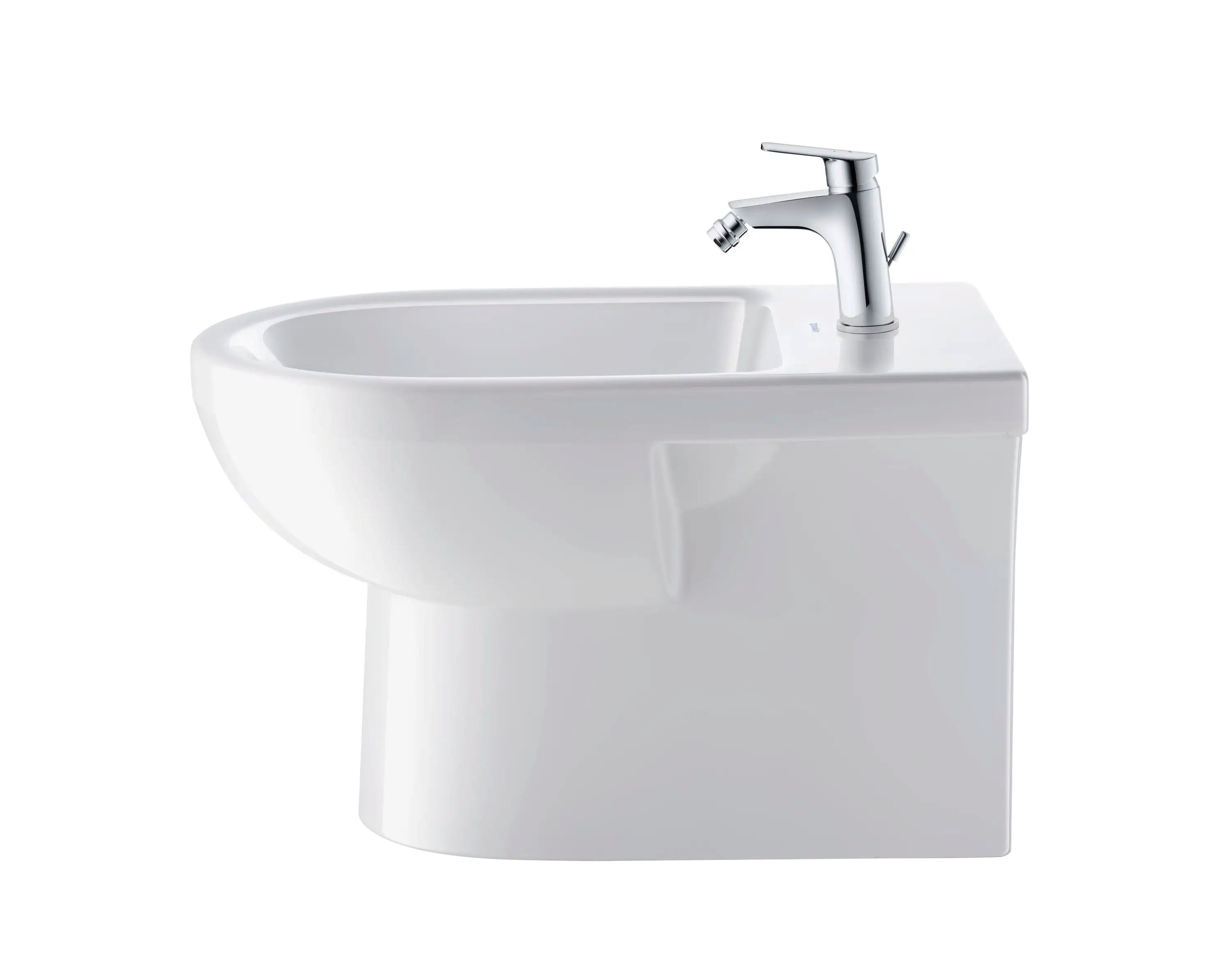Duravit No.1 Single Hole Horizontal Spray Floorstanding Bidet in White