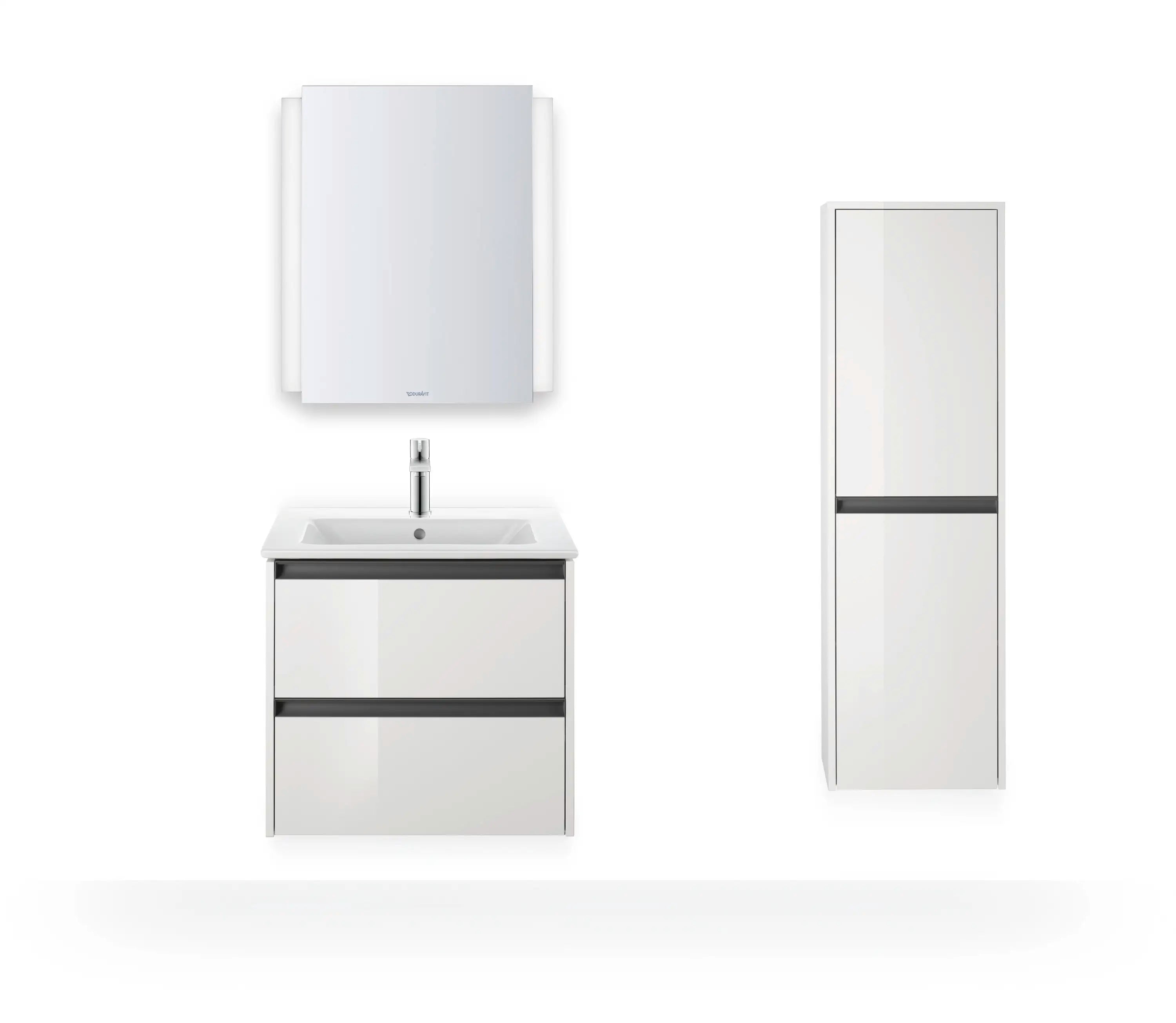Duravit Ketho.2 24'' Wall Mount Two Drawer Single Vanity Cabinet, Sink Sold Separately