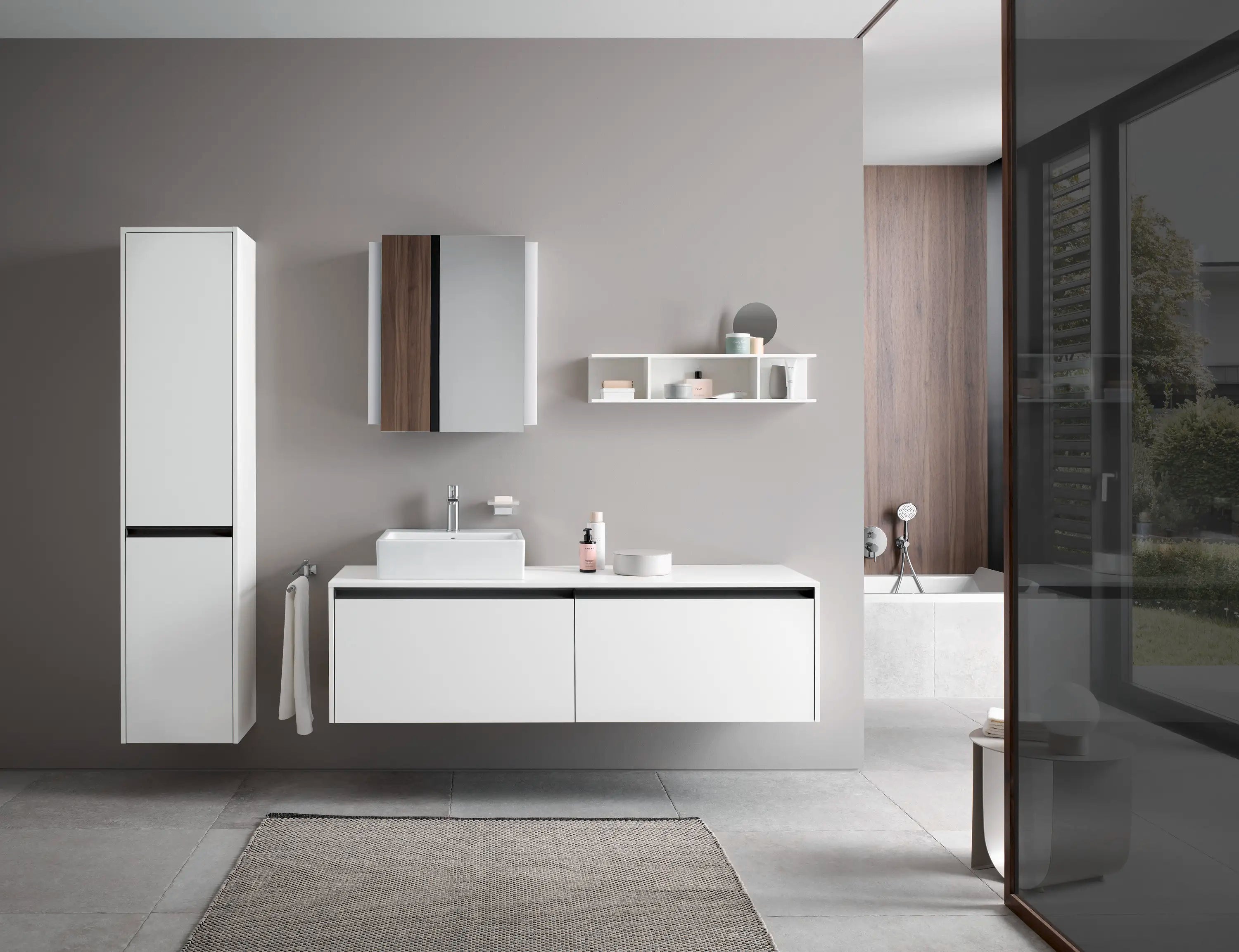 Duravit Ketho.2 15 3/4'' x 69 1/4'' Wall Mount Linen Cabinet