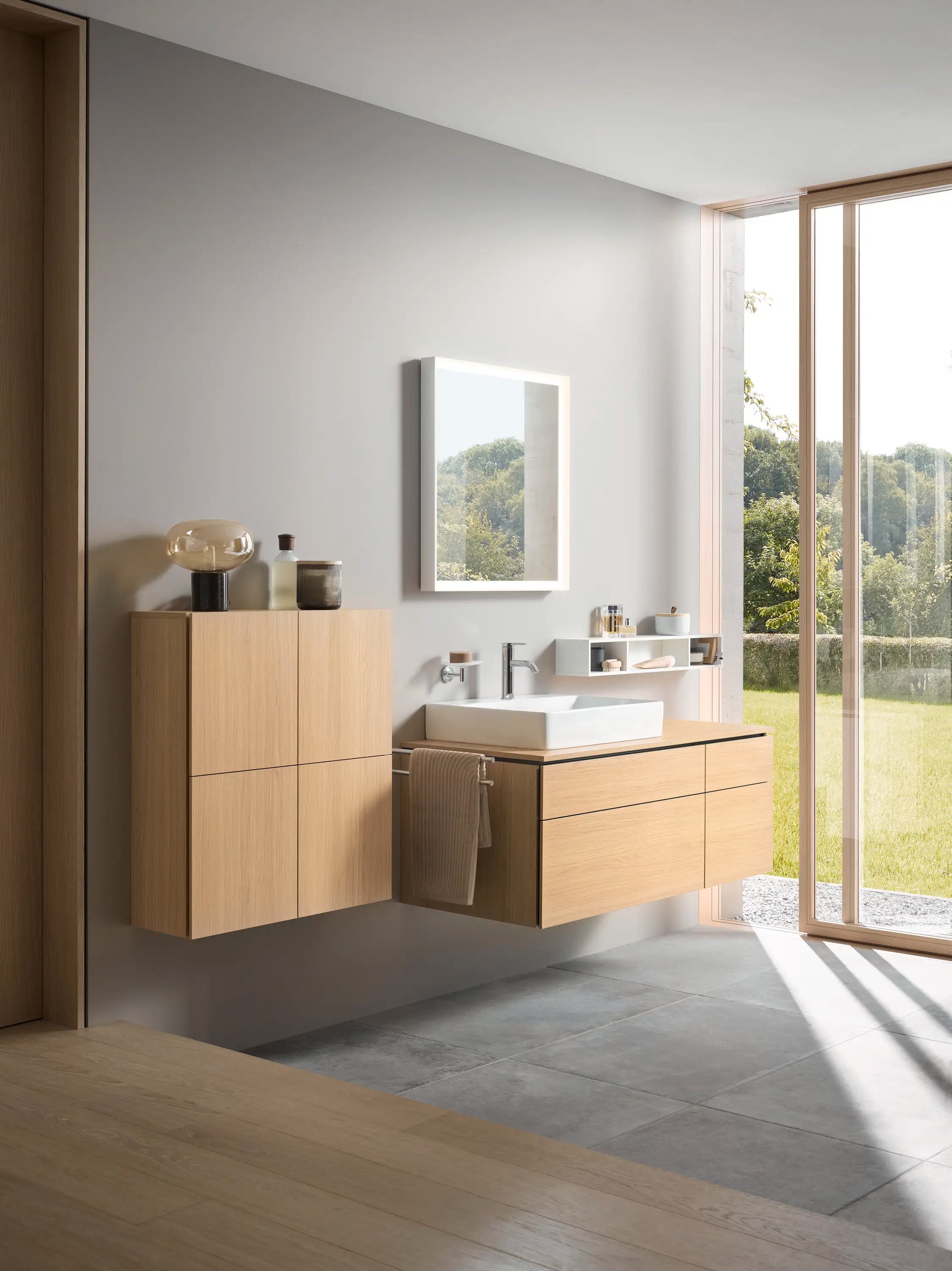 Duravit L-Cube 27 1/2'' x 31 1/2'' Wall Mount Linen Cabinet