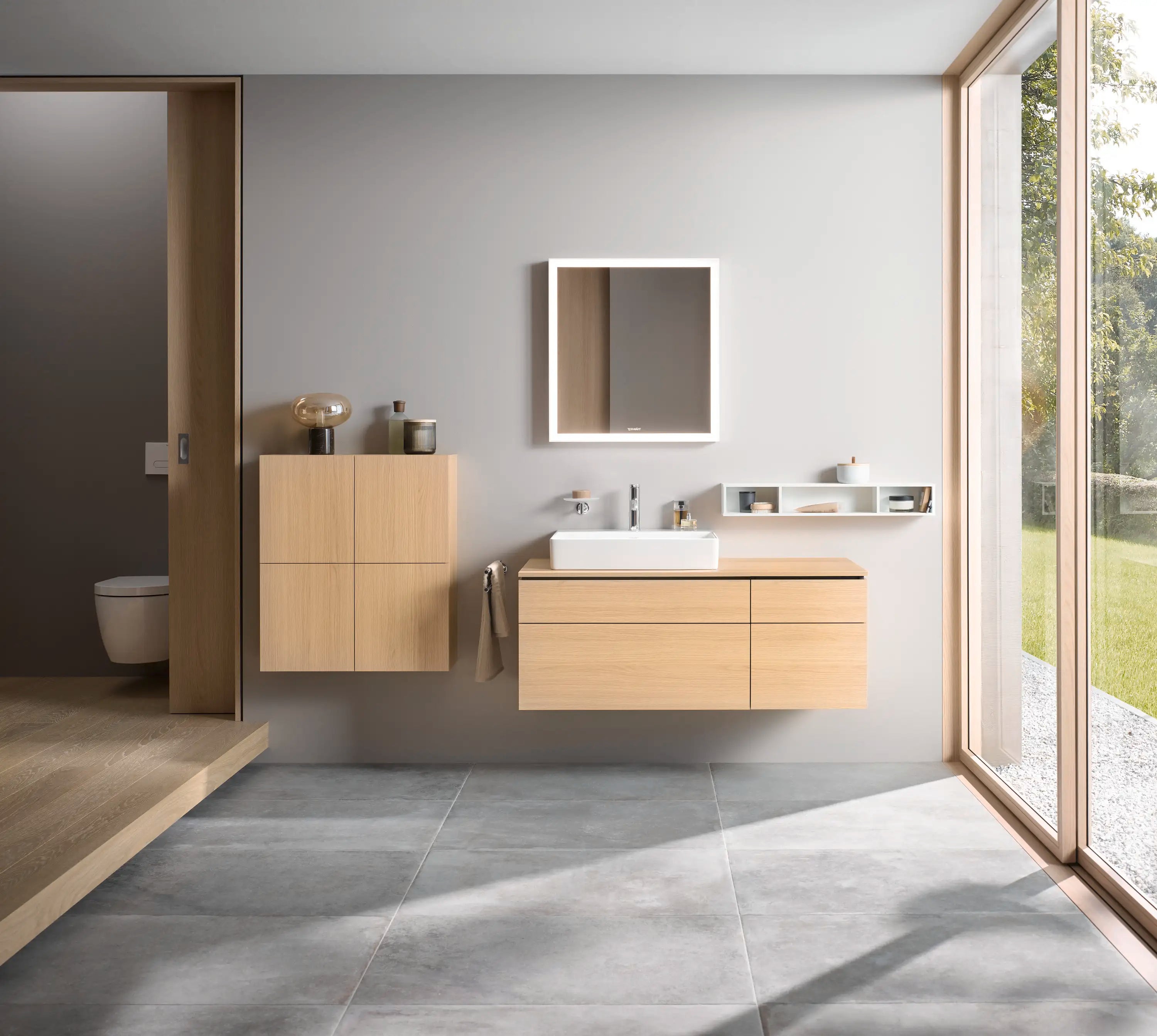 Duravit L-Cube 27 1/2'' x 31 1/2'' Wall Mount Linen Cabinet