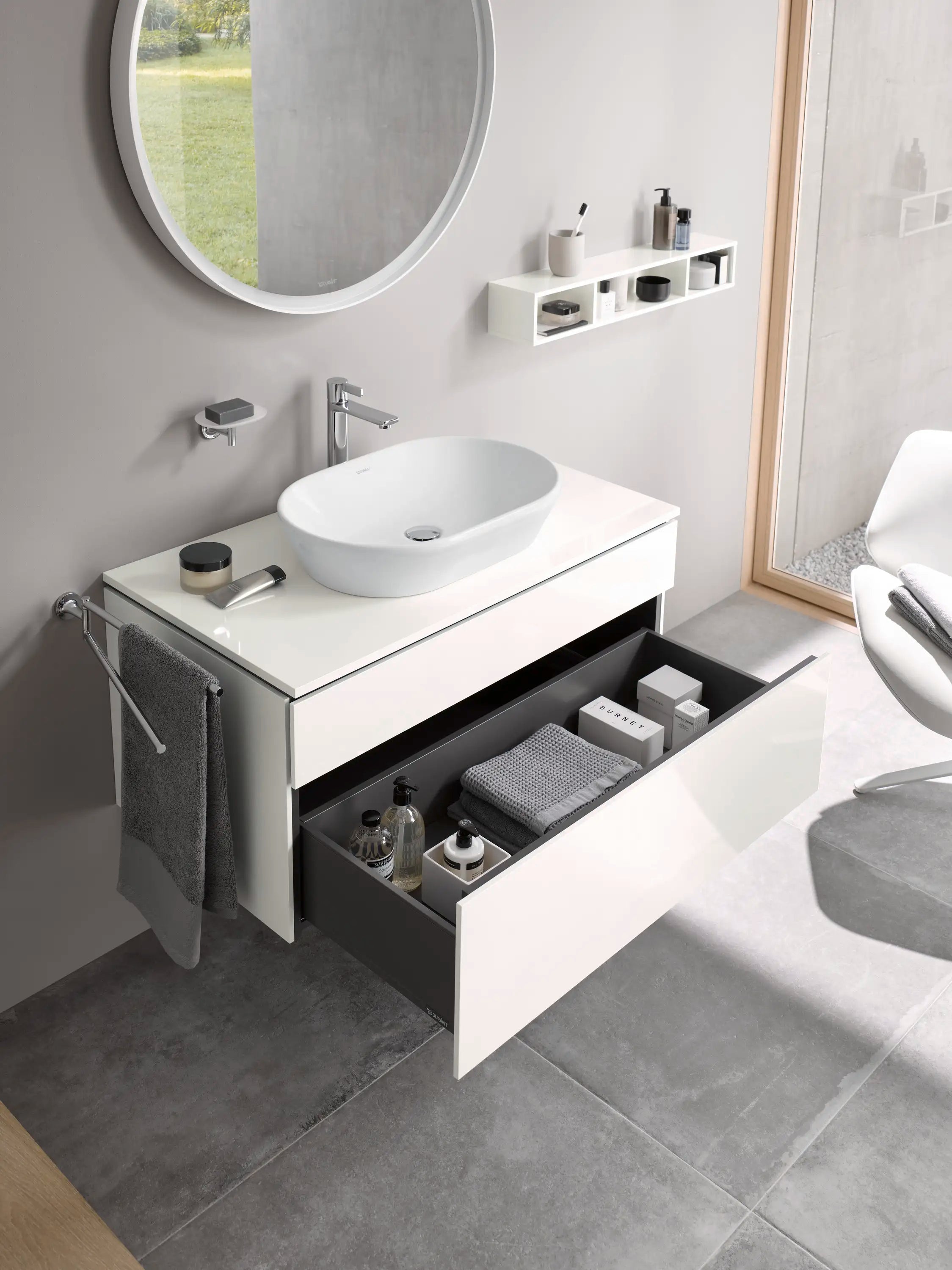 Duravit D-Neo 23 5/8'' Oval Vessel Sink in White