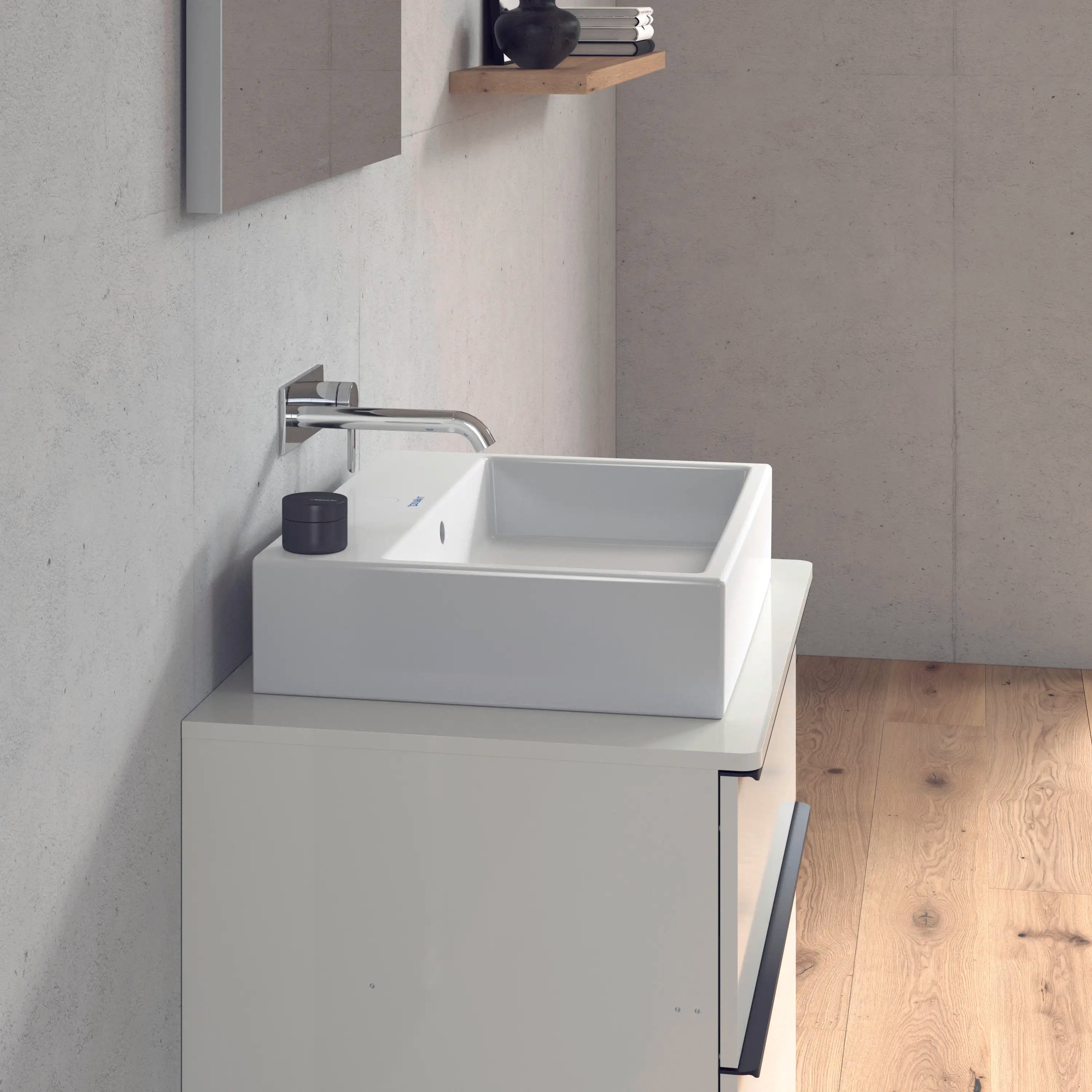 Duravit Vero 23 5/8'' Rectangular Vessel Sink in White with Overflow