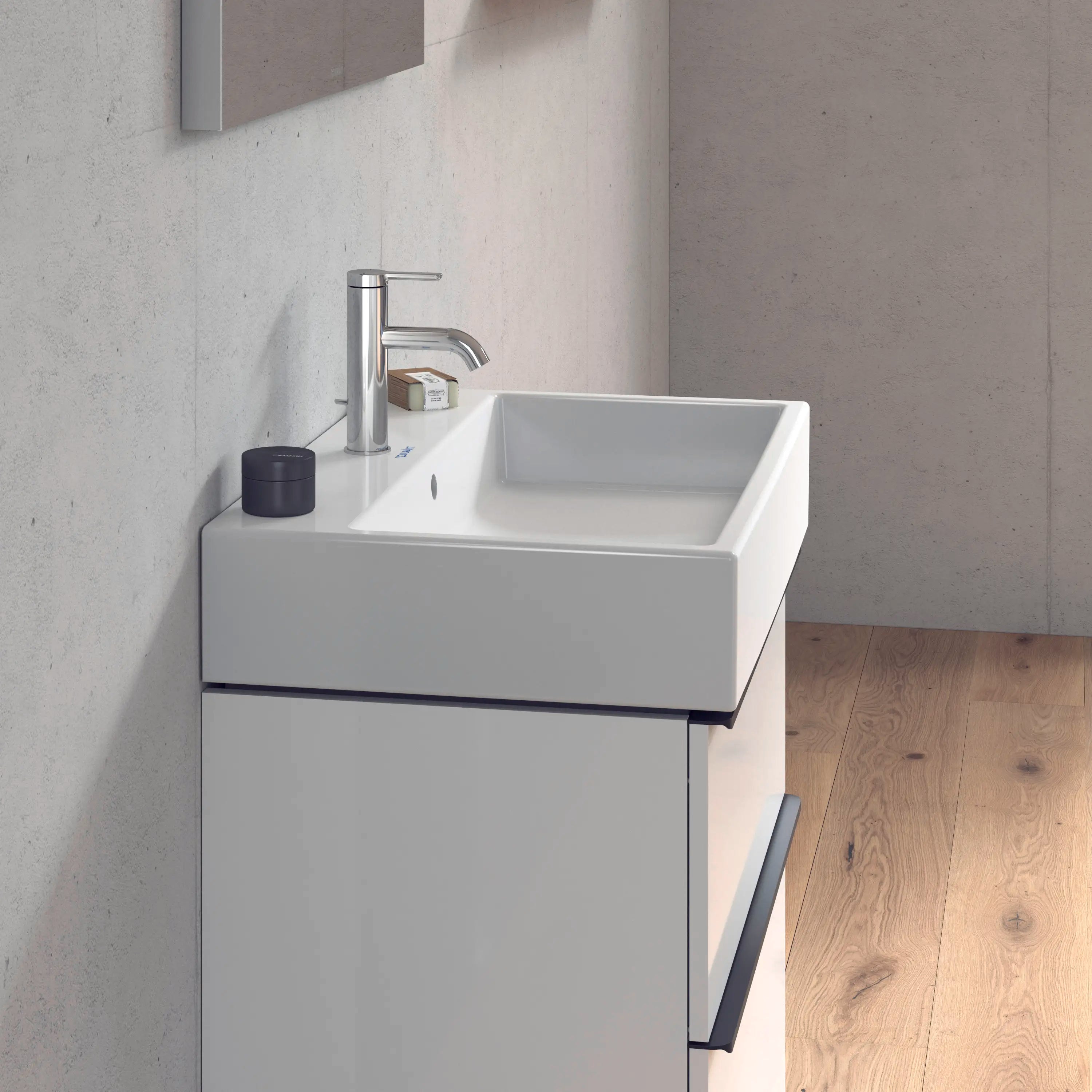 Duravit Vero 27 1/2'' Rectangular Wall Mounted Sink in White with Single Faucet Hole and with Overflow