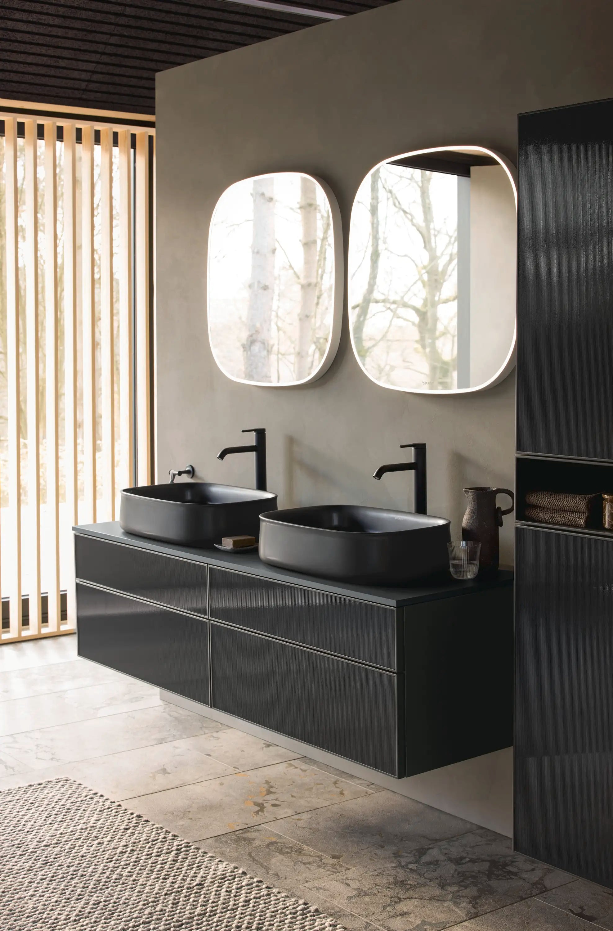 Duravit Zencha Sensor Control LED Mirror in Aluminum, 2700K - 6500K