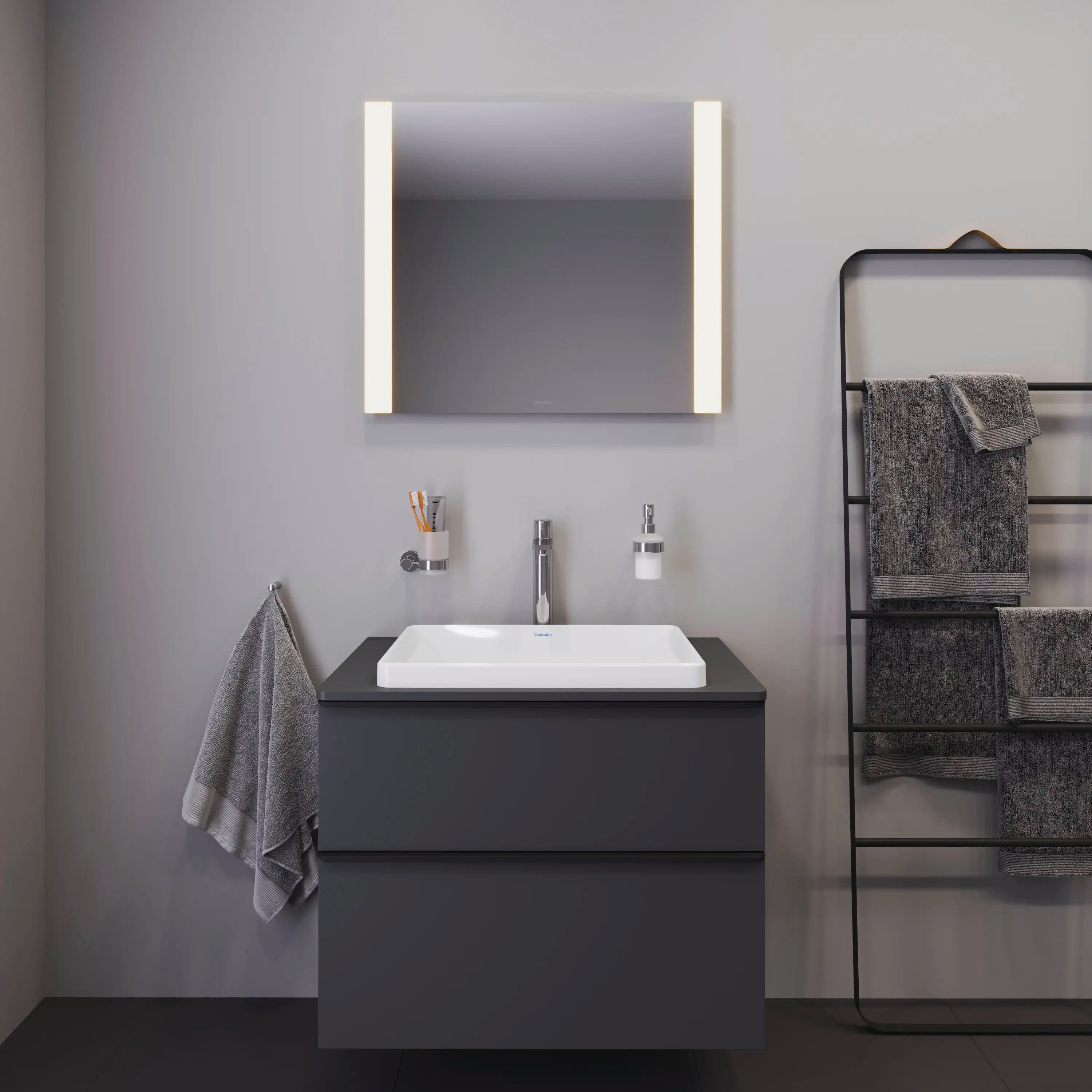 Duravit D-Neo 23 5/8'' Rectangular Drop In Sink in White with No Faucet Holes